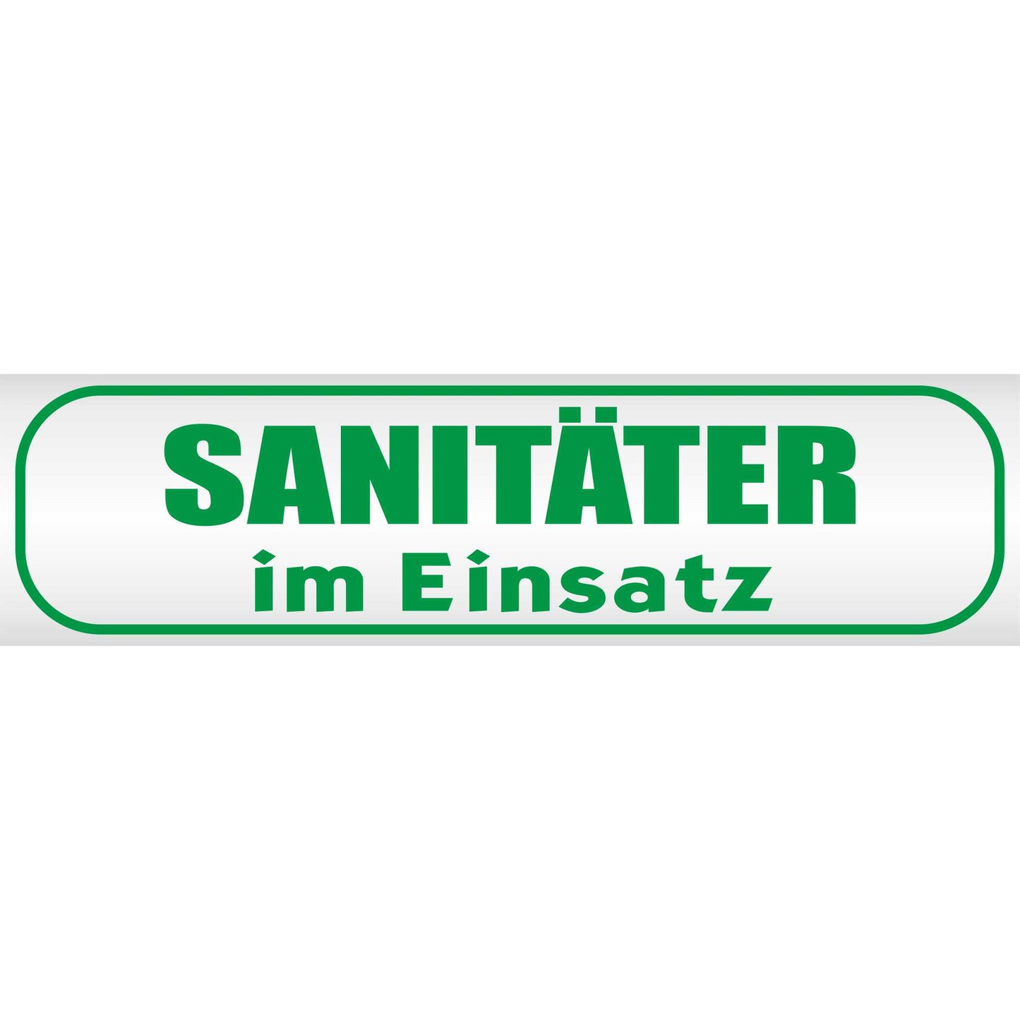 Magnetschild - Sanitäter im Einsatz - Magnetfolie für Auto - LKW - Truck - Baustelle - Firma