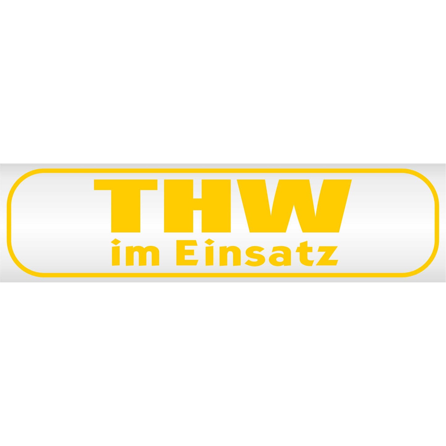 Magnetschild - THW im Einsatz - Magnetfolie für Auto - LKW - Truck - Baustelle - Firma