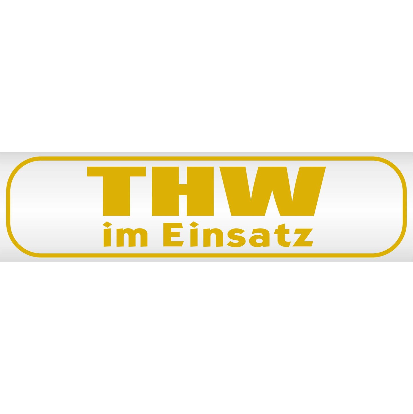 Magnetschild - THW im Einsatz - Magnetfolie für Auto - LKW - Truck - Baustelle - Firma