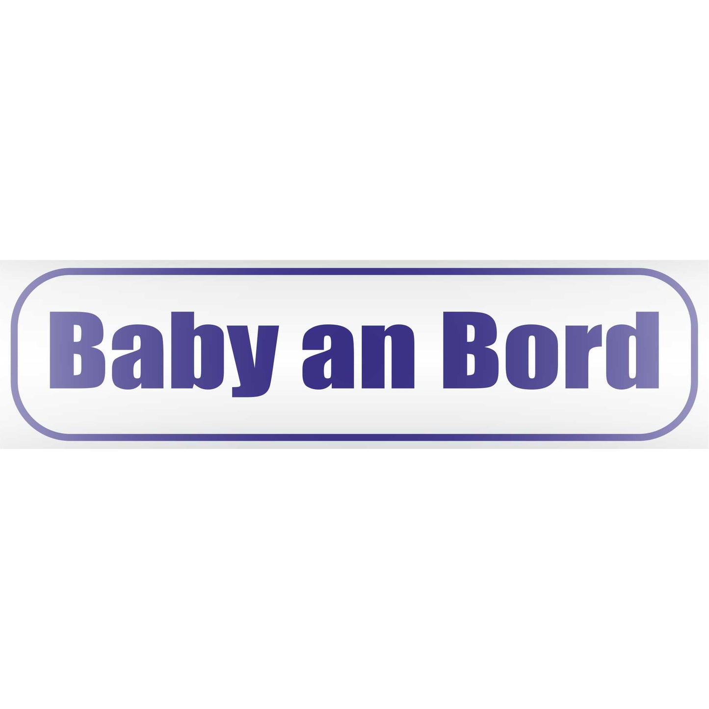 Magnetschild - Baby an Bord - Magnetfolie für Auto - LKW - Truck - Baustelle - Firma