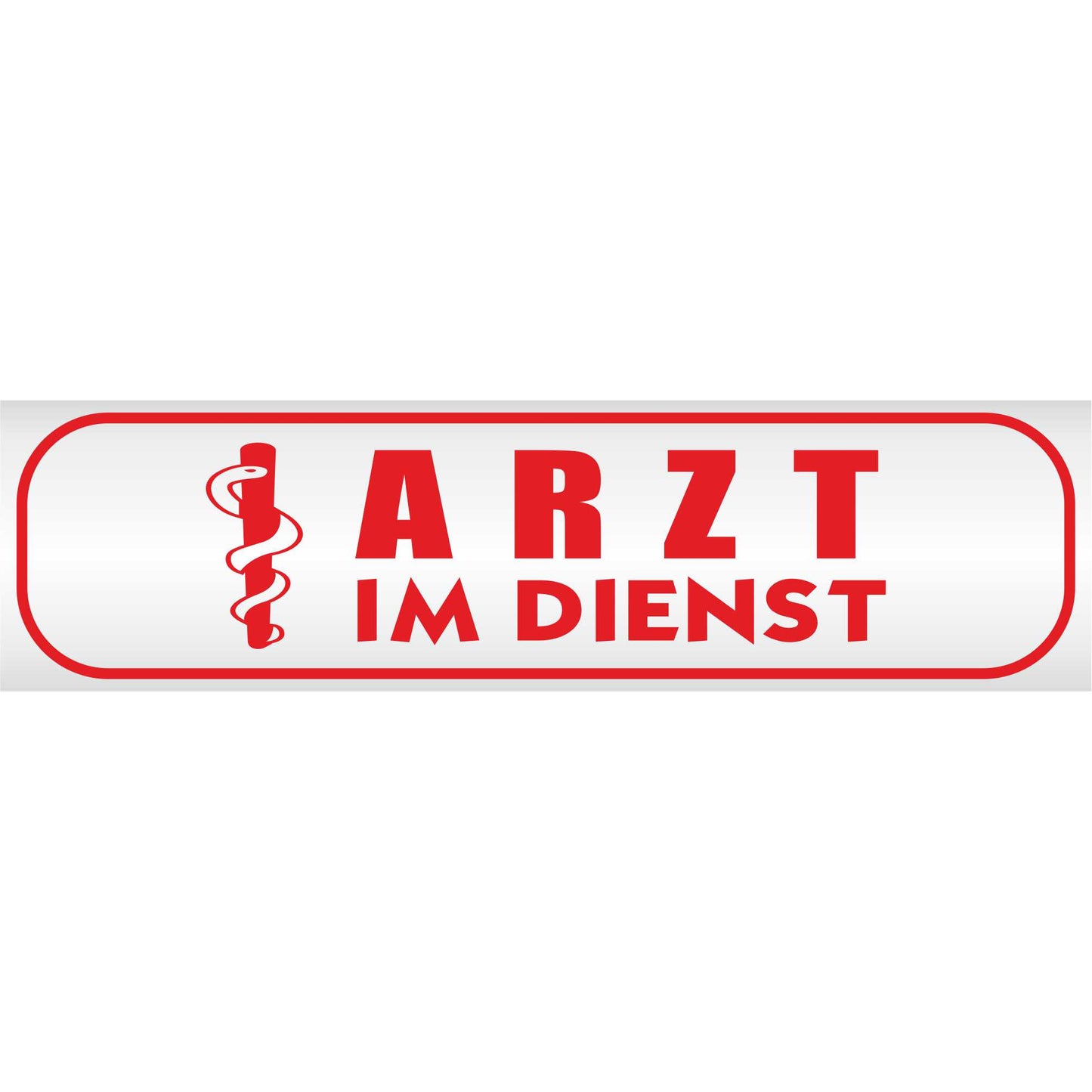 Magnetschild - Arzt im Dienst - Magnetfolie für Auto - LKW - Truck - Baustelle - Firma