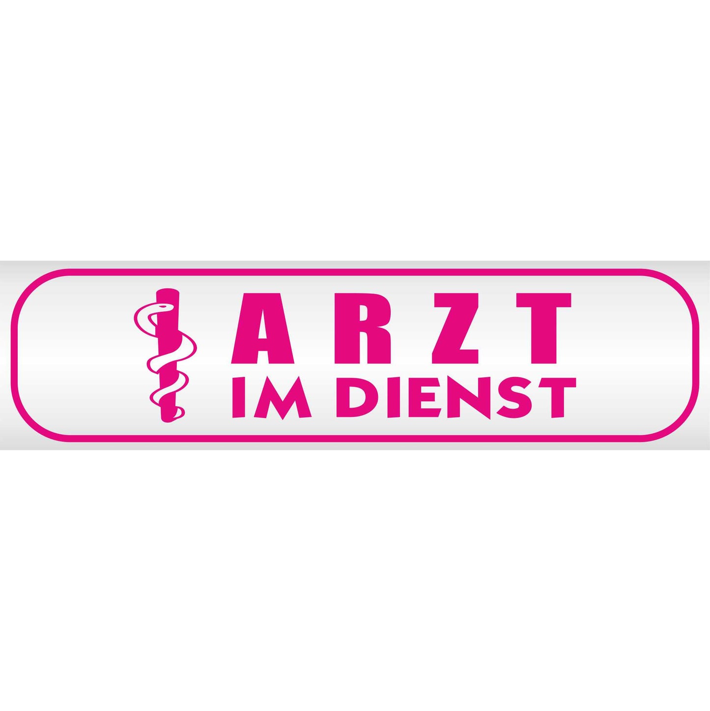 Magnetschild - Arzt im Dienst - Magnetfolie für Auto - LKW - Truck - Baustelle - Firma