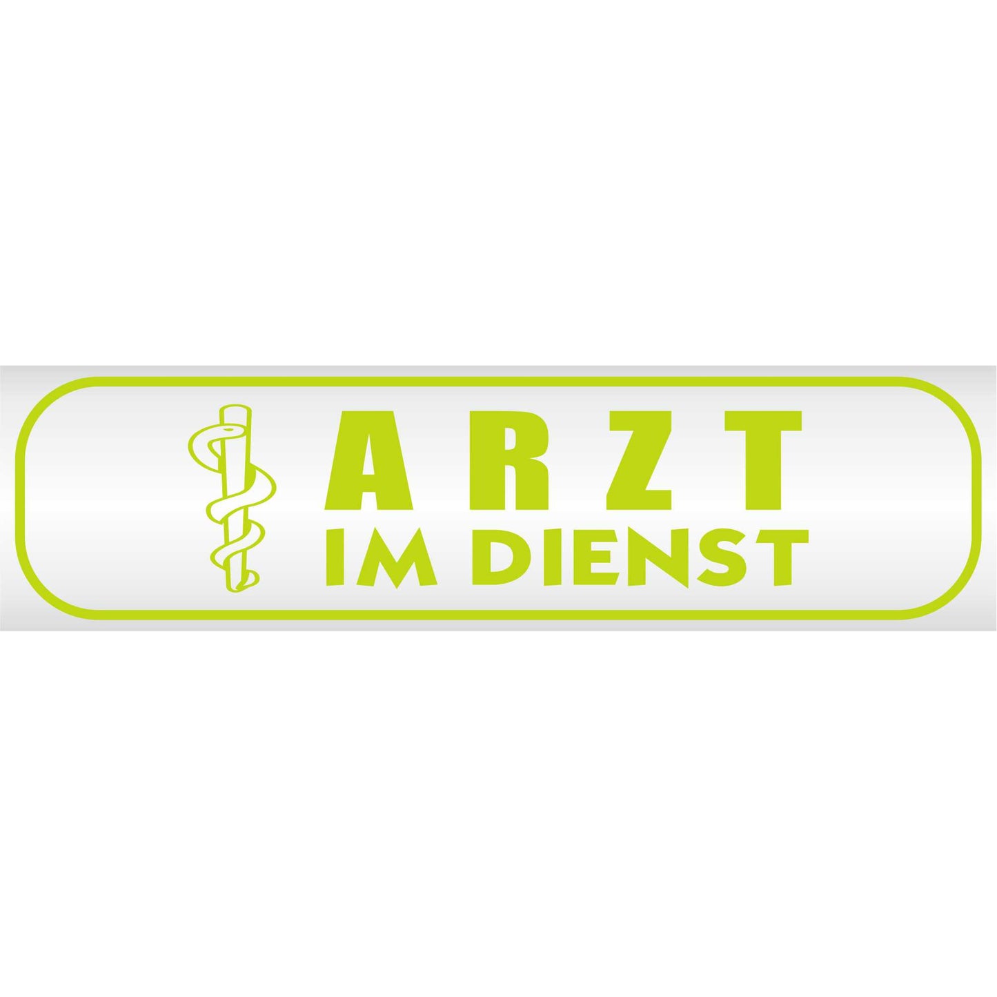 Magnetschild - Arzt im Dienst - Magnetfolie für Auto - LKW - Truck - Baustelle - Firma