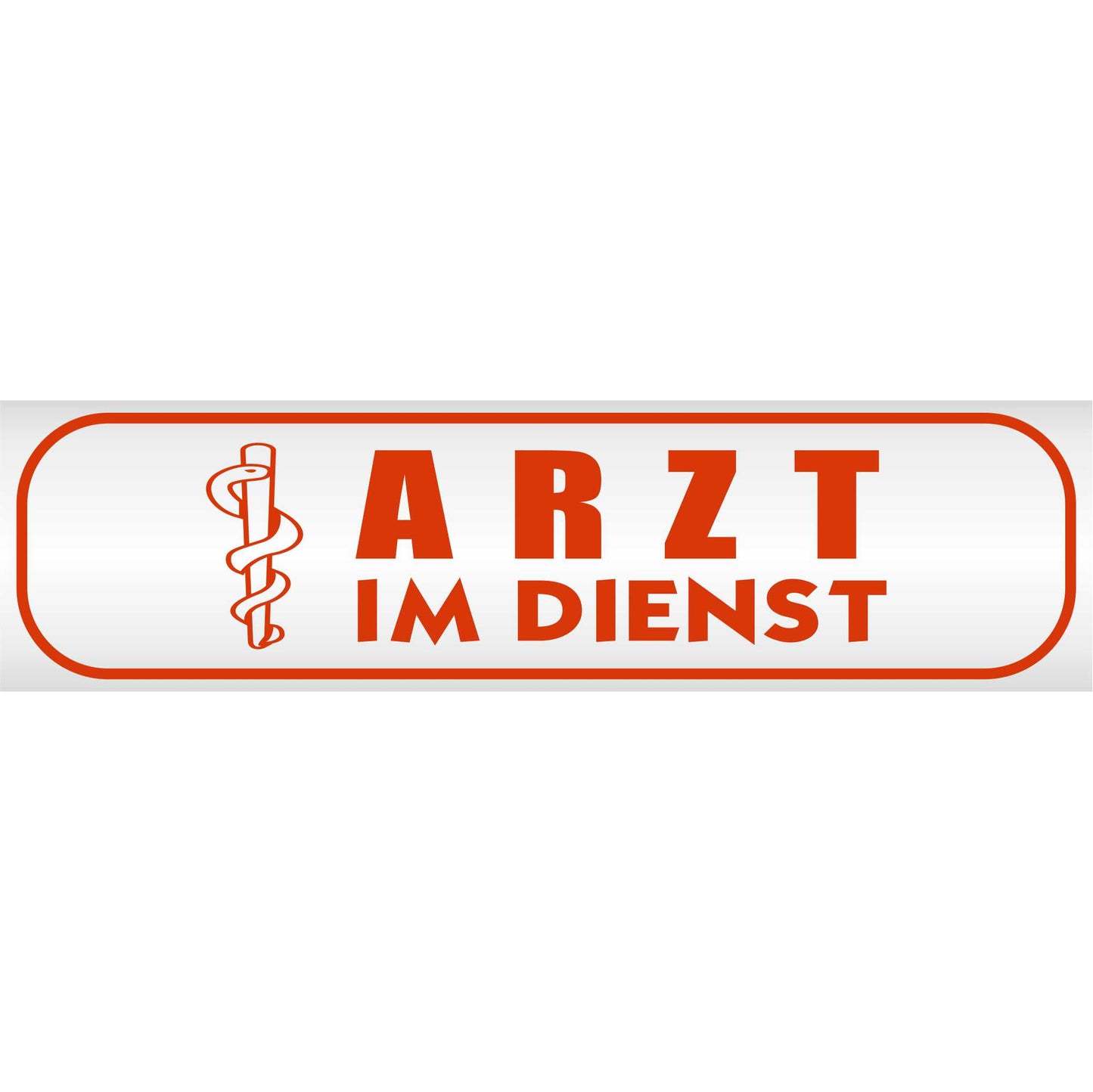 Magnetschild - Arzt im Dienst - Magnetfolie für Auto - LKW - Truck - Baustelle - Firma