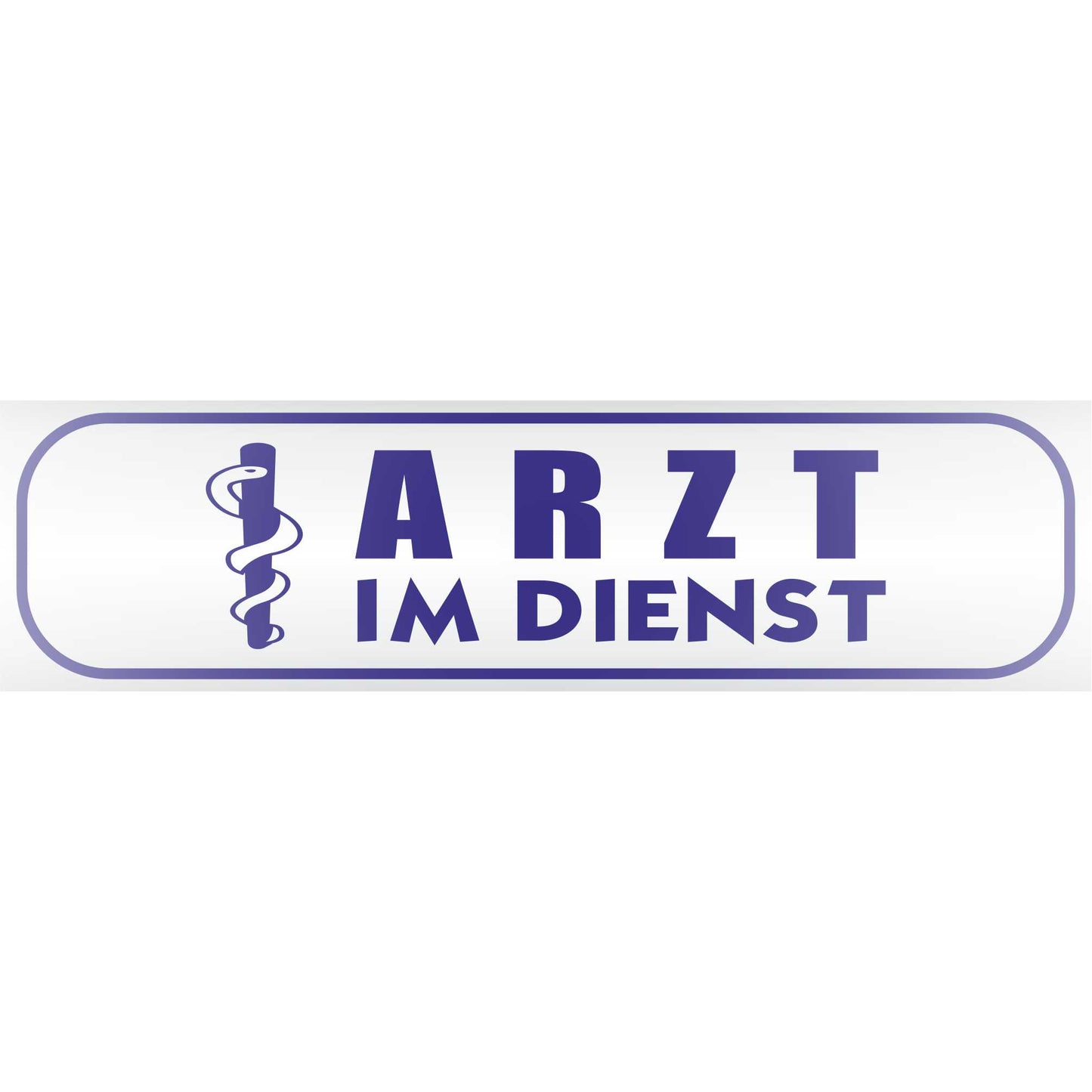 Magnetschild - Arzt im Dienst - Magnetfolie für Auto - LKW - Truck - Baustelle - Firma