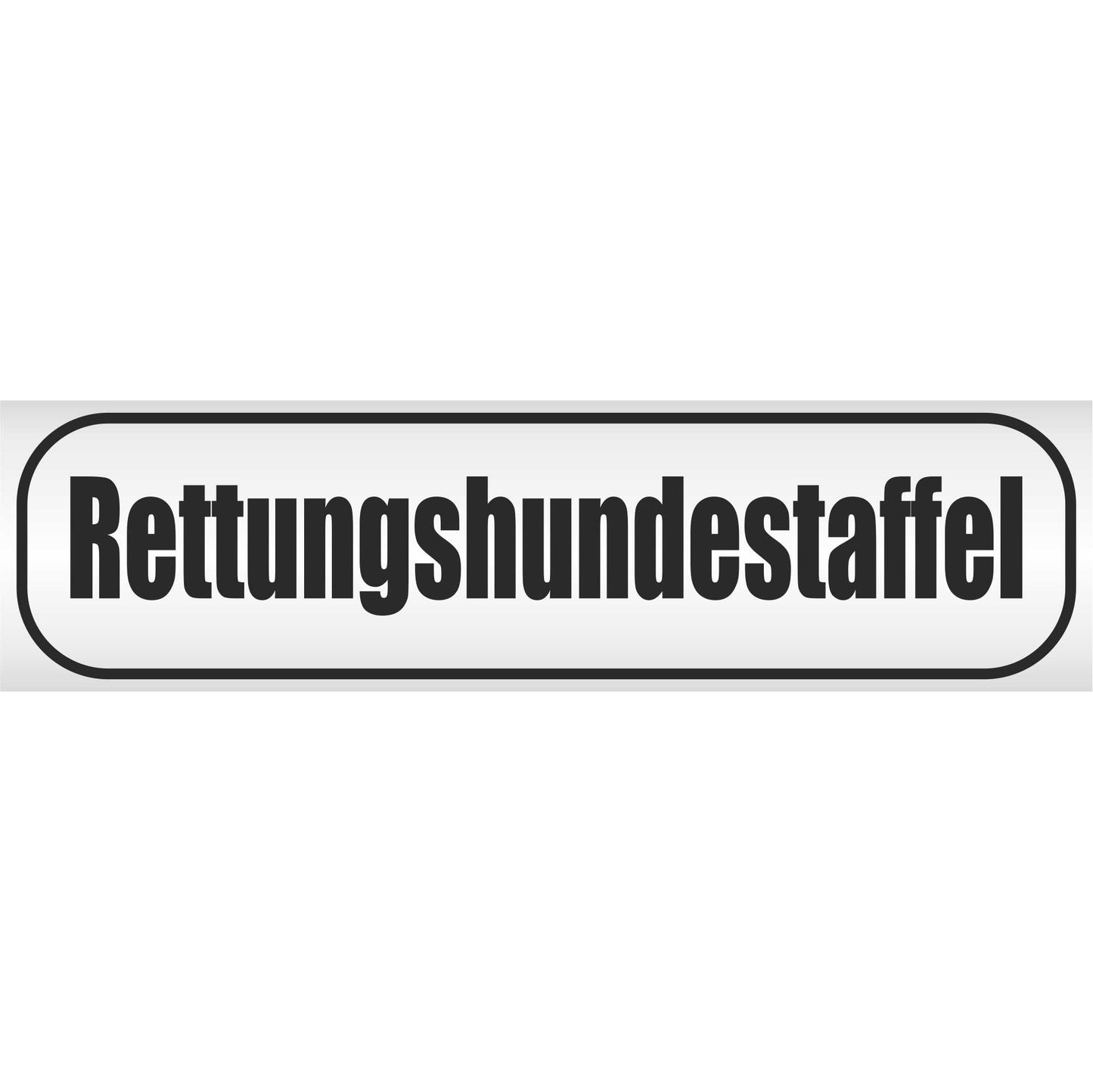 Magnetschild - Rettungshundestaffel - Magnetfolie für Auto - LKW - Truck - Baustelle - Firma