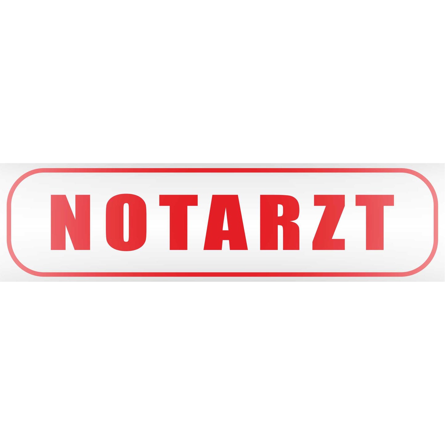 Magnetschild - Notarzt - Magnetfolie für Auto - LKW - Truck - Baustelle - Firma