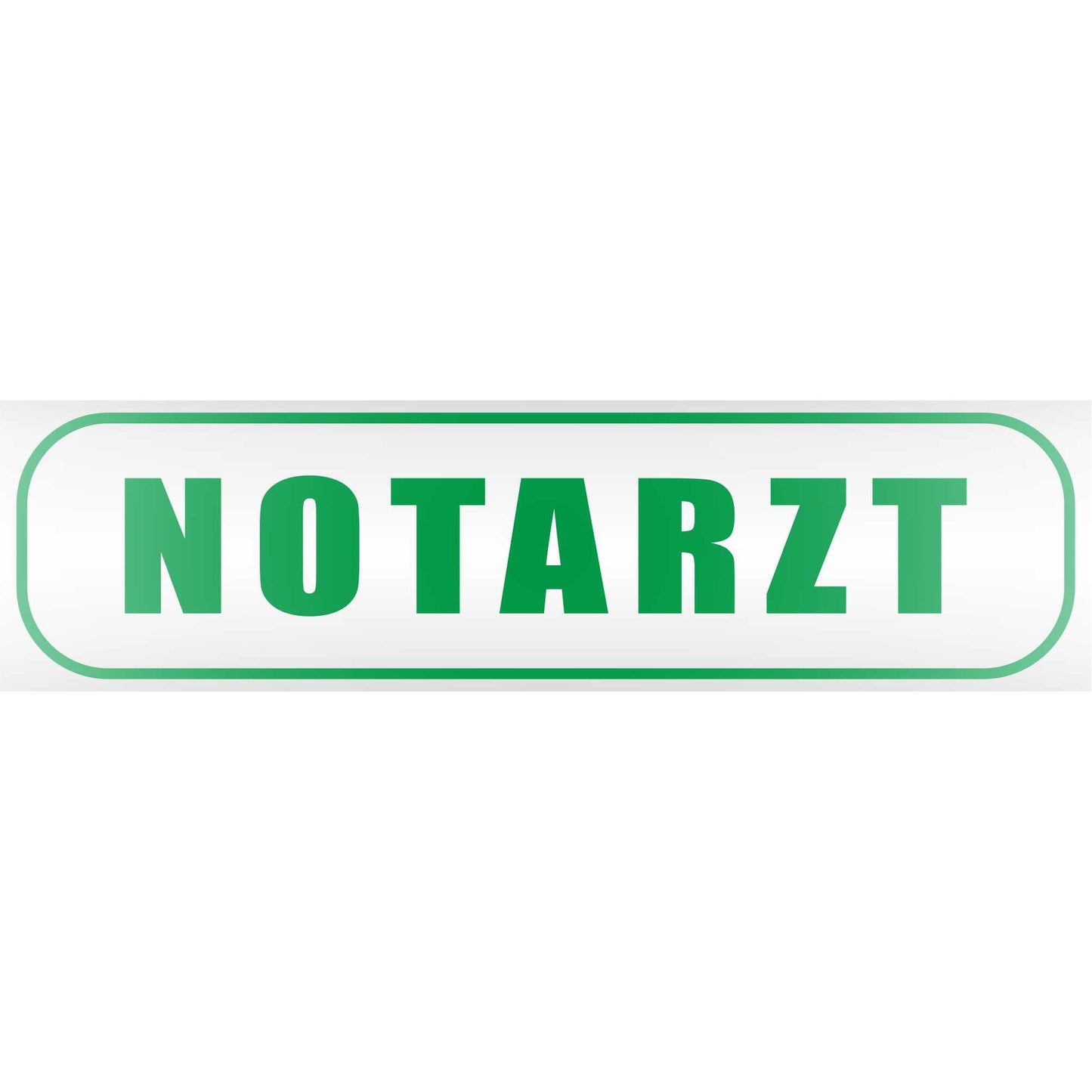Magnetschild - Notarzt - Magnetfolie für Auto - LKW - Truck - Baustelle - Firma