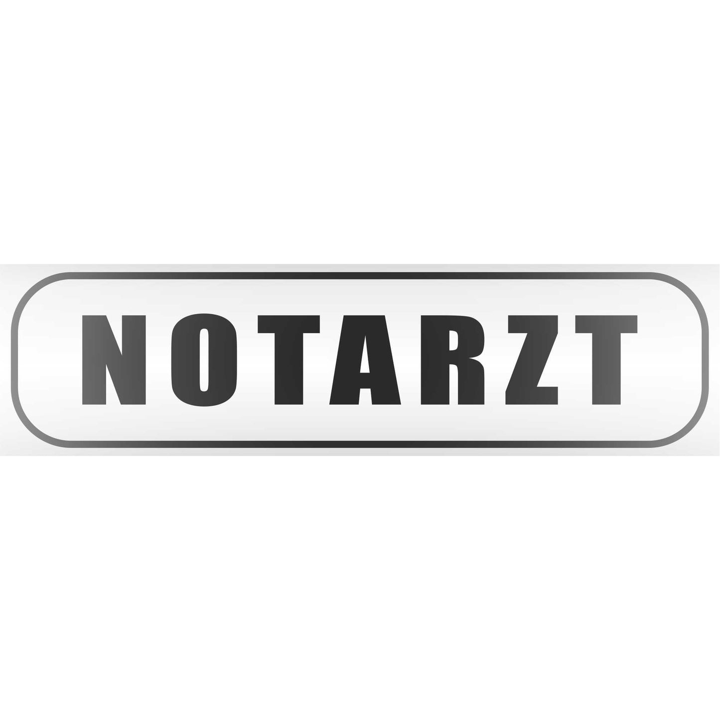 Magnetschild - Notarzt - Magnetfolie für Auto - LKW - Truck - Baustelle - Firma
