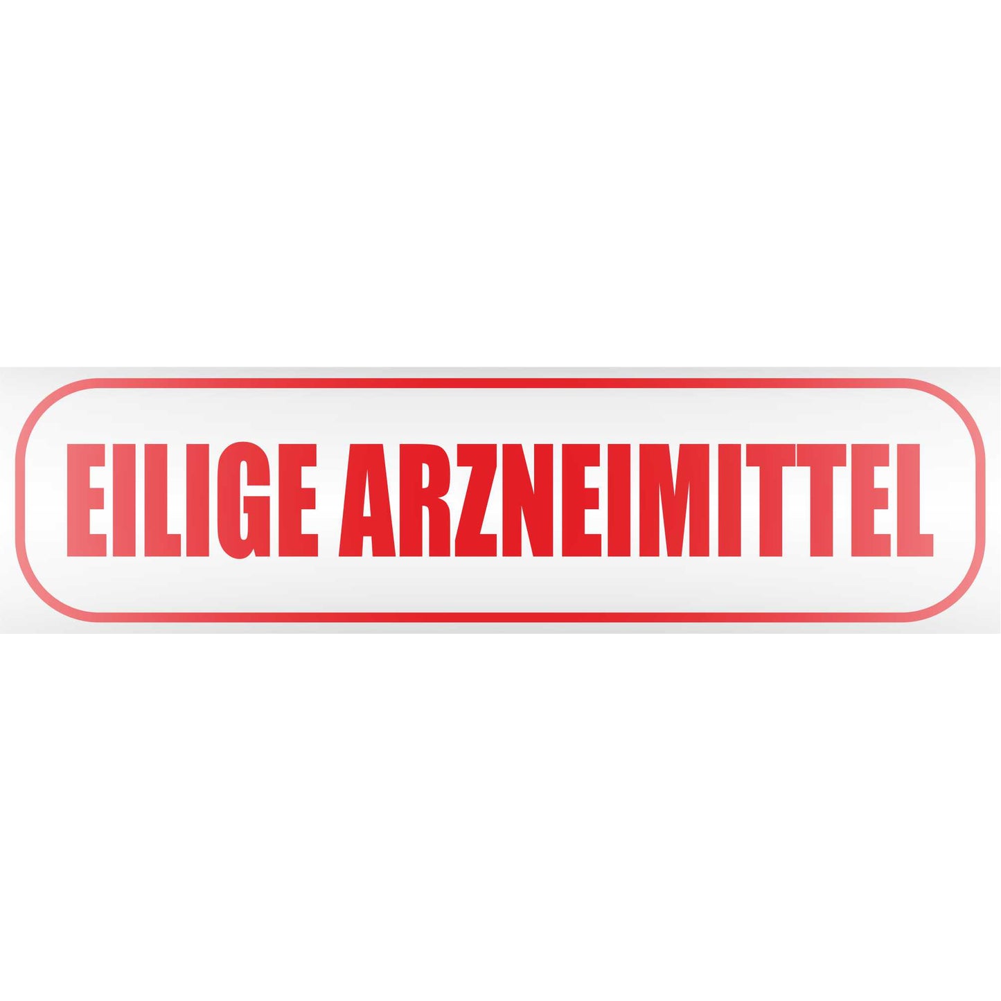 Magnetschild - Eilige Arzneimittel - Magnetfolie für Auto - LKW - Truck - Baustelle - Firma
