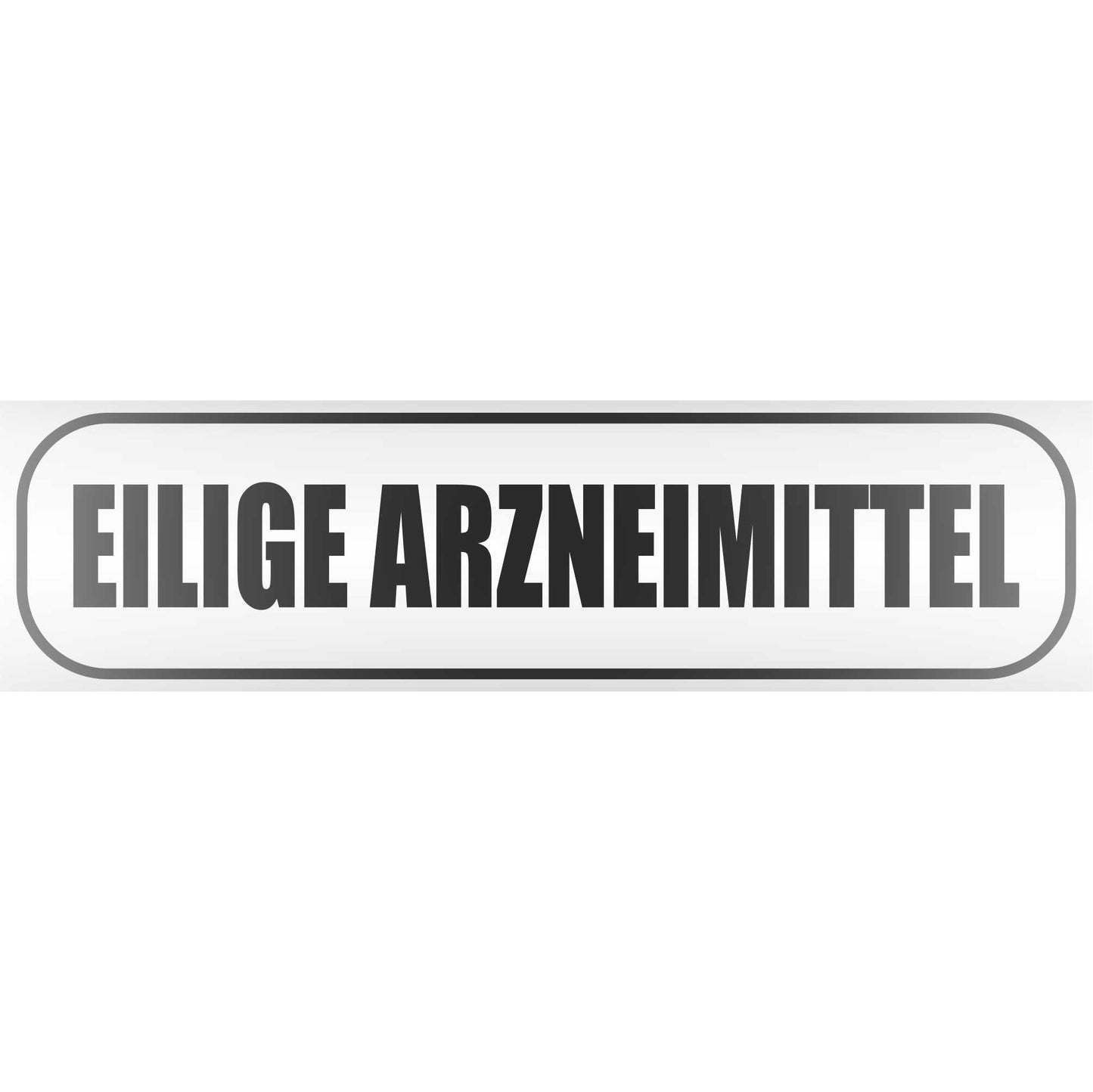 Magnetschild - Eilige Arzneimittel - Magnetfolie für Auto - LKW - Truck - Baustelle - Firma