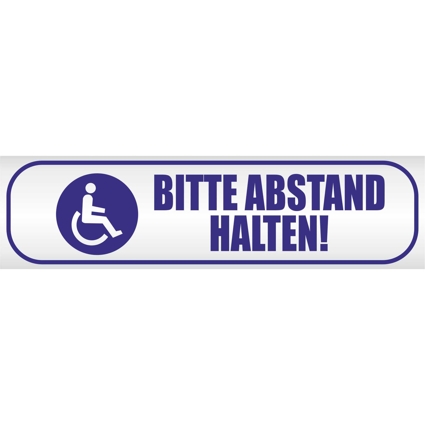 Magnetschild - Bitte Abstand halten! - Magnetfolie für Auto - LKW - Truck - Baustelle - Firma
