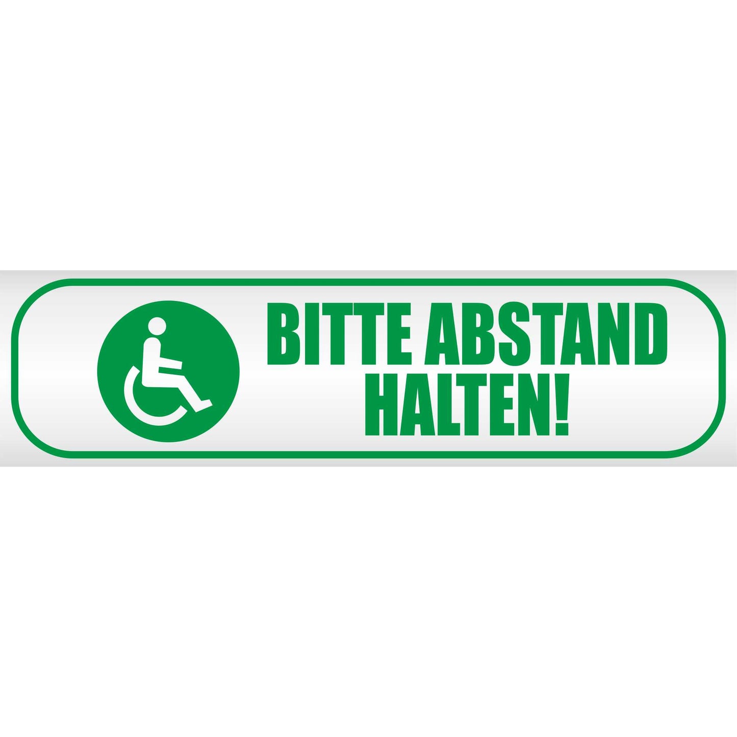 Magnetschild - Bitte Abstand halten! - Magnetfolie für Auto - LKW - Truck - Baustelle - Firma