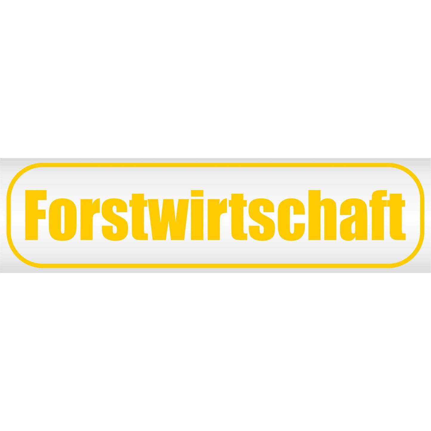Magnetschild - Forstwirtschaft - Magnetfolie für Auto - LKW - Truck - Baustelle - Firma