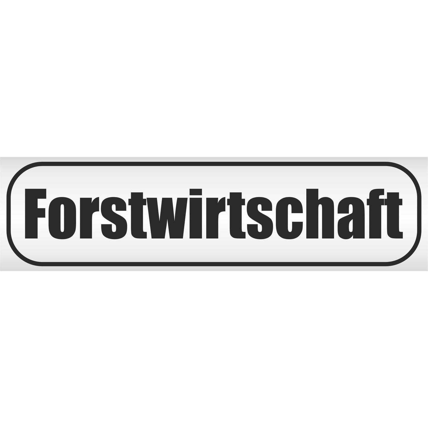 Magnetschild - Forstwirtschaft - Magnetfolie für Auto - LKW - Truck - Baustelle - Firma