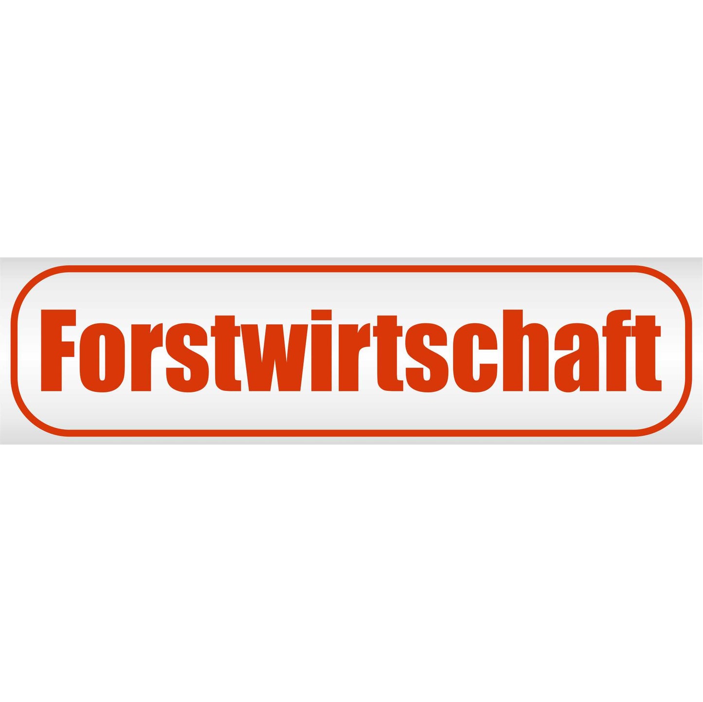 Magnetschild - Forstwirtschaft - Magnetfolie für Auto - LKW - Truck - Baustelle - Firma