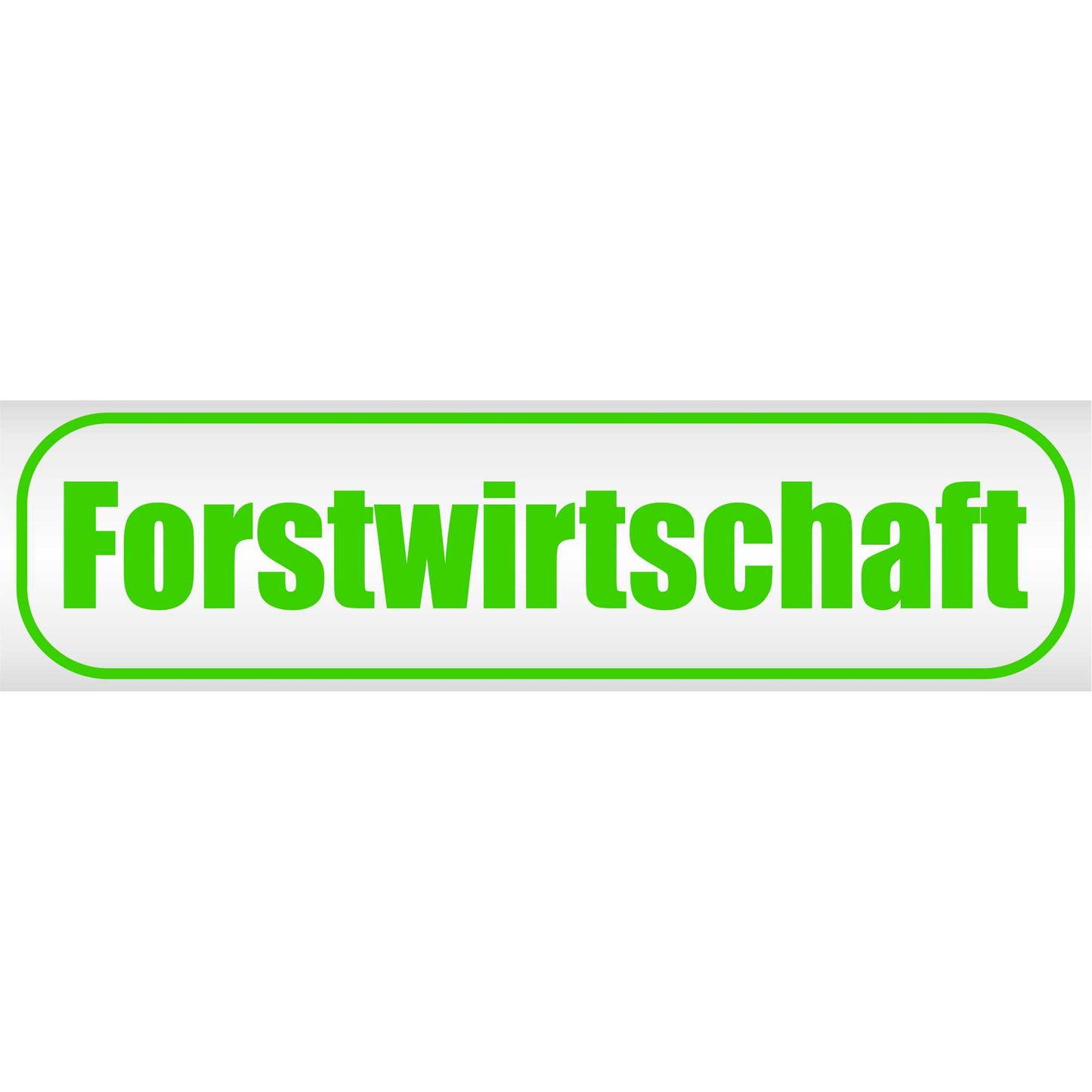 Magnetschild - Forstwirtschaft - Magnetfolie für Auto - LKW - Truck - Baustelle - Firma