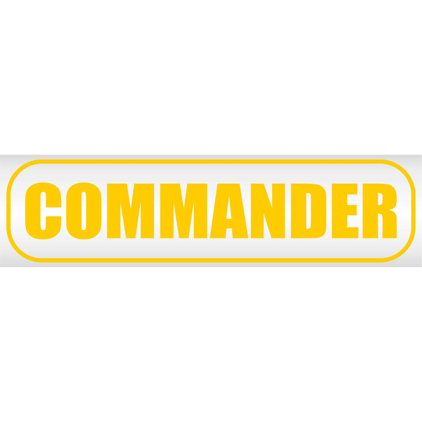 Magnetschild - Commander - Magnetfolie für Auto - LKW - Truck - Baustelle - Firma