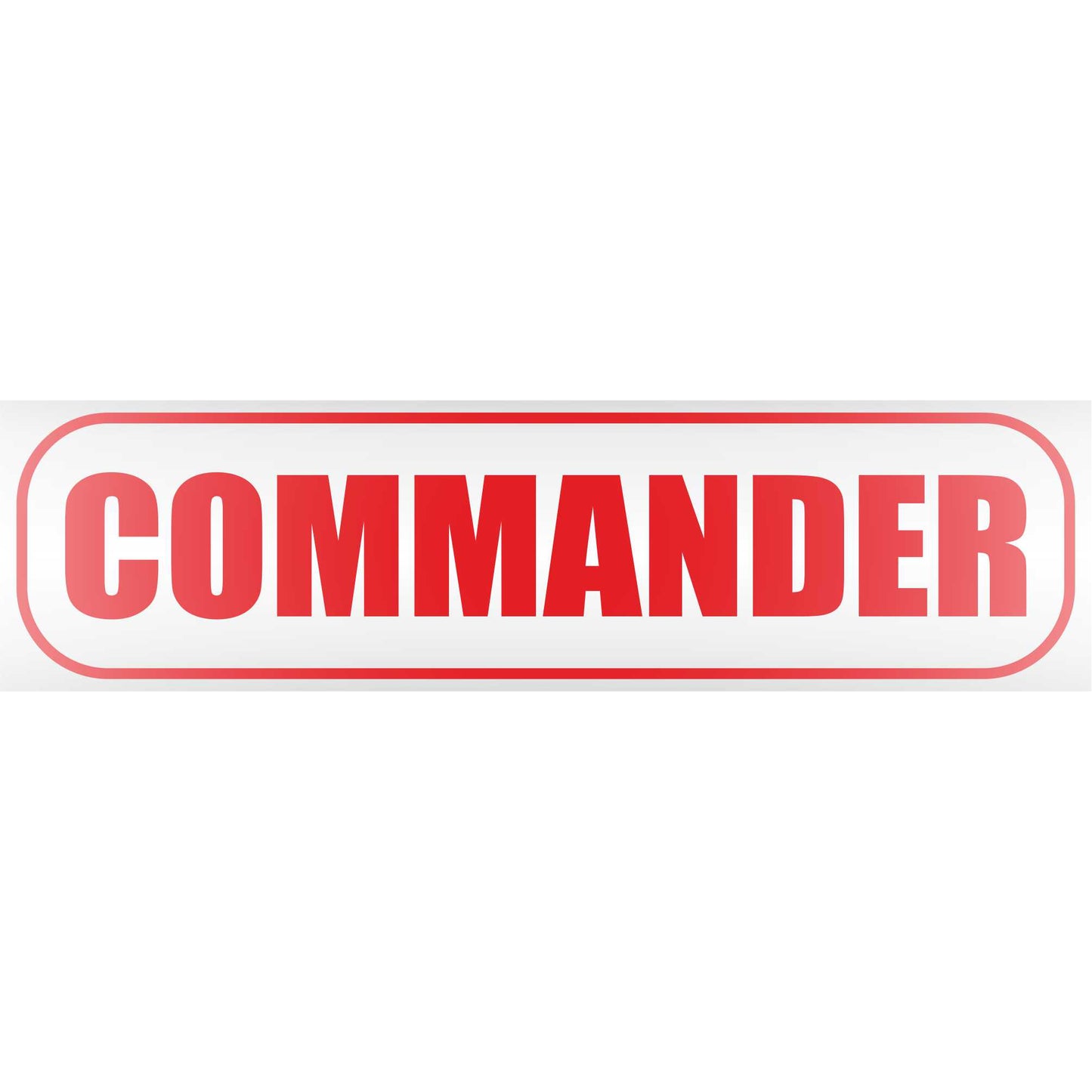 Magnetschild - Commander - Magnetfolie für Auto - LKW - Truck - Baustelle - Firma