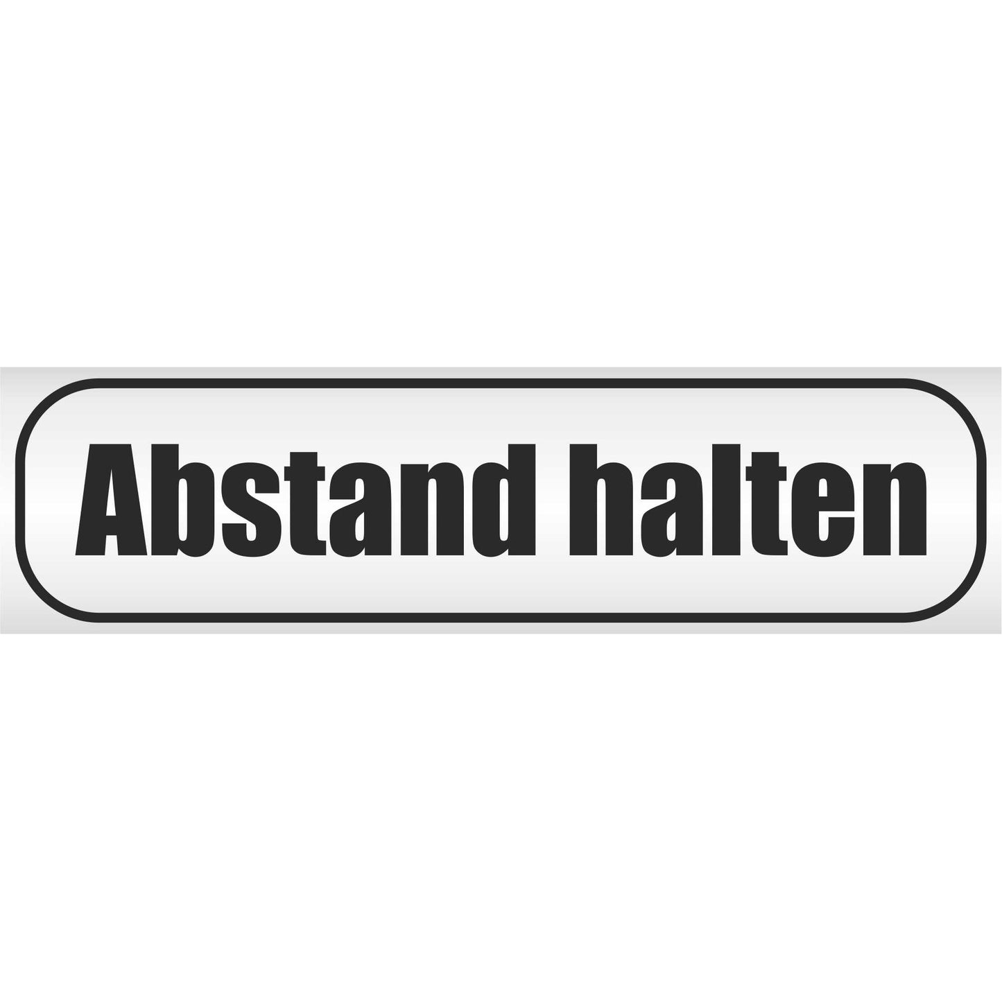 Magnetschild - Abstand halten - Magnetfolie für Auto - LKW - Truck - Baustelle - Firma
