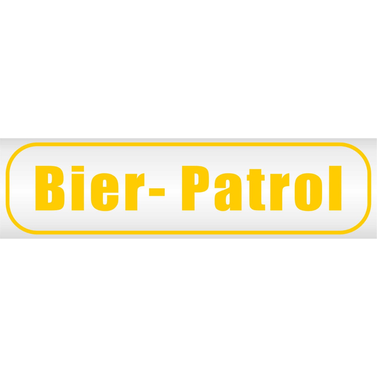 Magnetschild - Bier Patrol - Magnetfolie für Auto - LKW - Truck - Baustelle - Firma