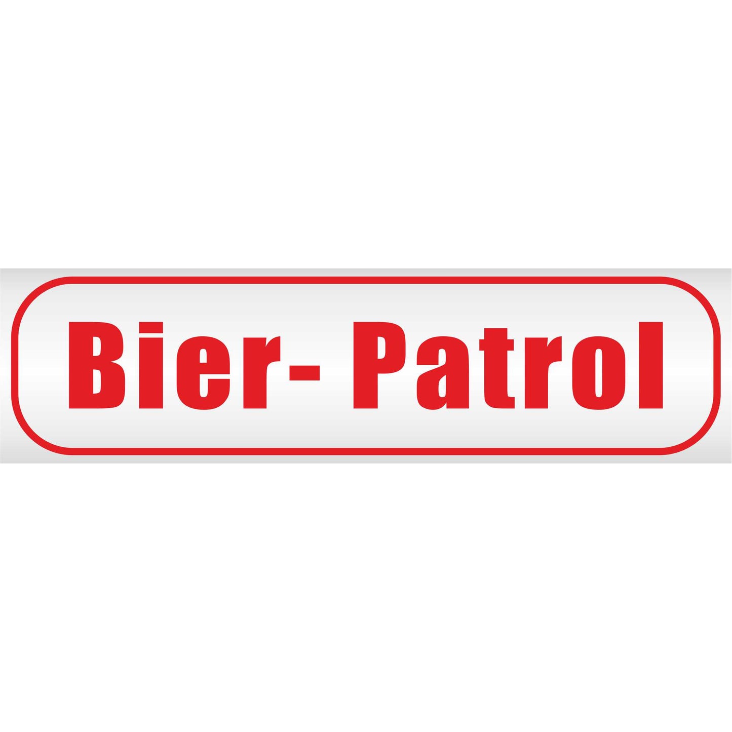 Magnetschild - Bier Patrol - Magnetfolie für Auto - LKW - Truck - Baustelle - Firma