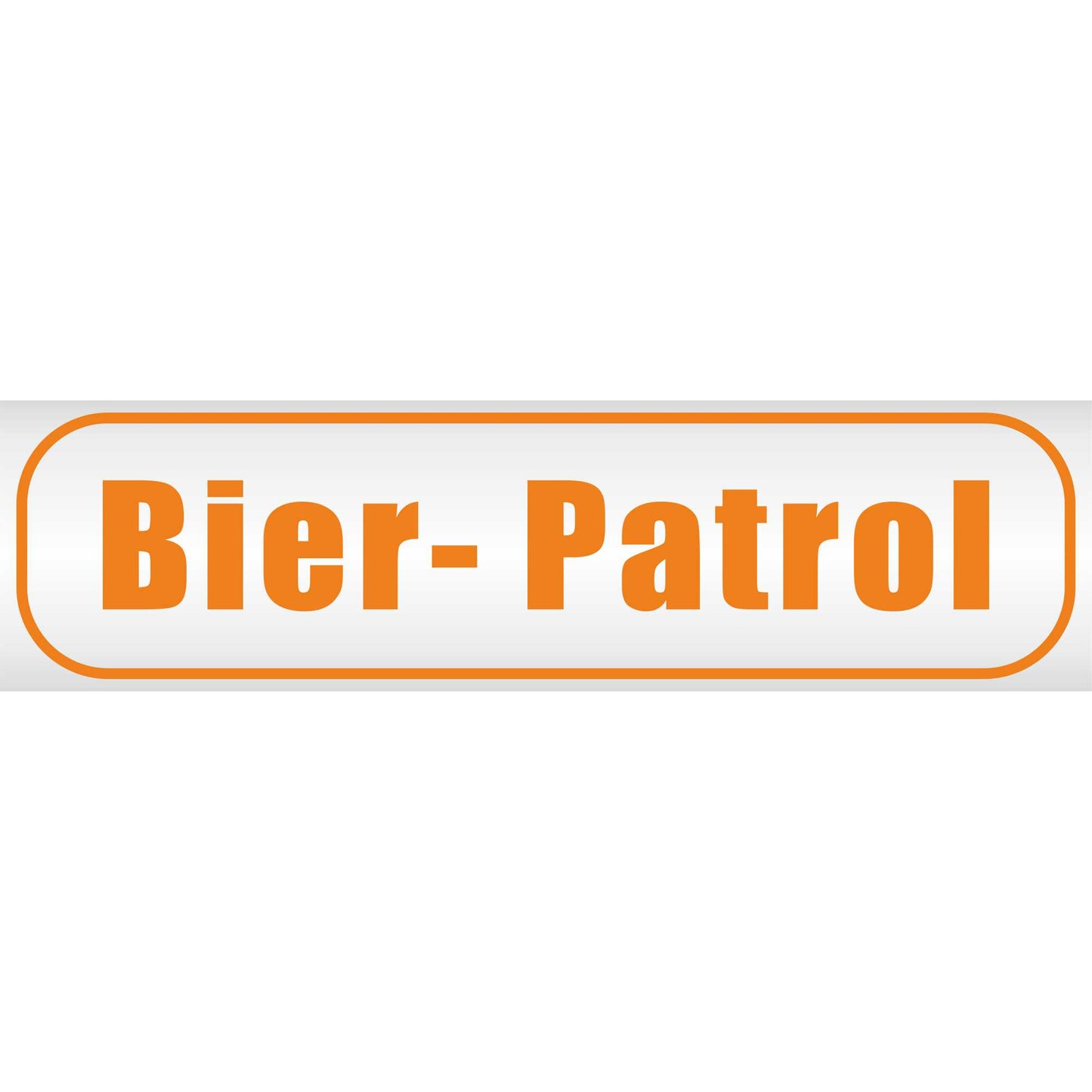 Magnetschild - Bier Patrol - Magnetfolie für Auto - LKW - Truck - Baustelle - Firma