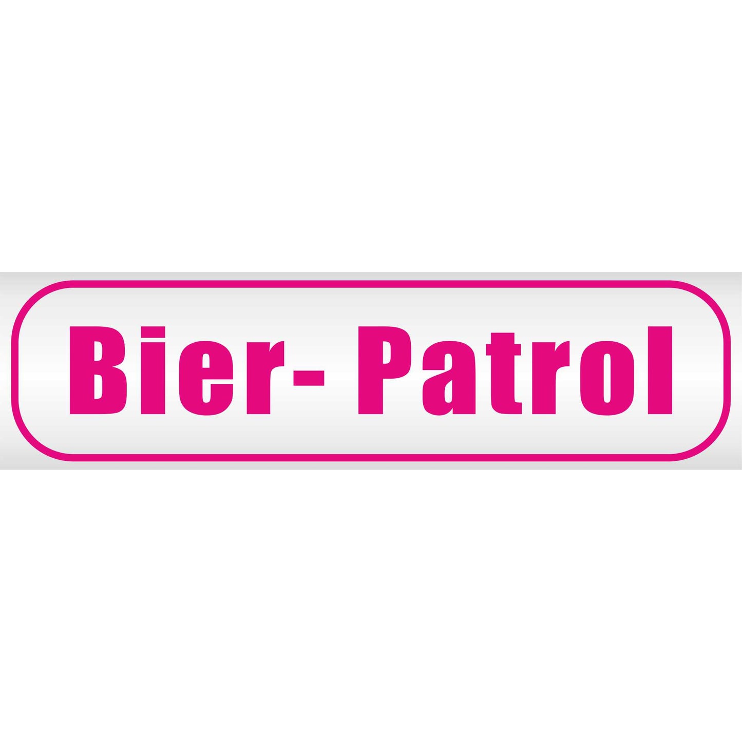 Magnetschild - Bier Patrol - Magnetfolie für Auto - LKW - Truck - Baustelle - Firma