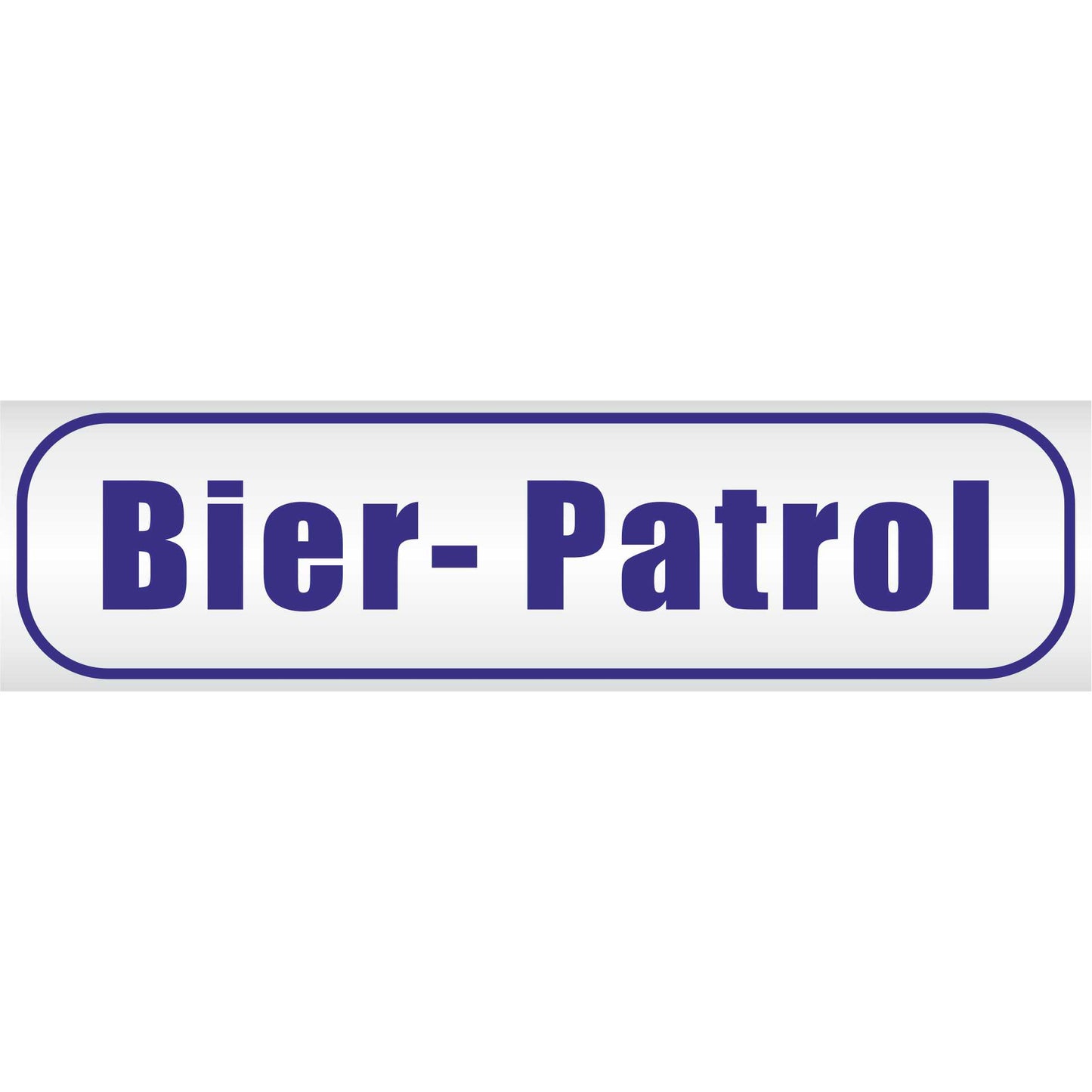 Magnetschild - Bier Patrol - Magnetfolie für Auto - LKW - Truck - Baustelle - Firma