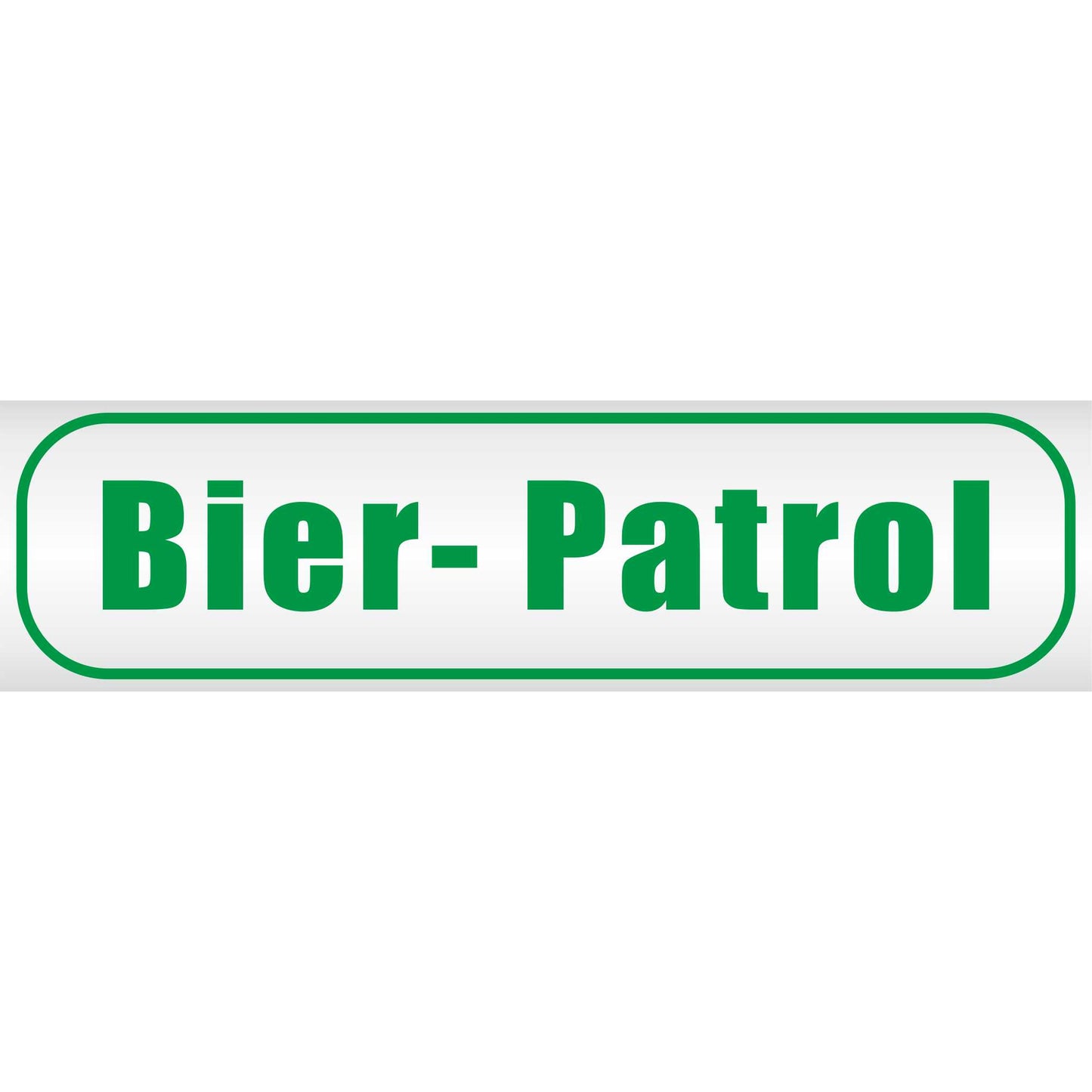 Magnetschild - Bier Patrol - Magnetfolie für Auto - LKW - Truck - Baustelle - Firma