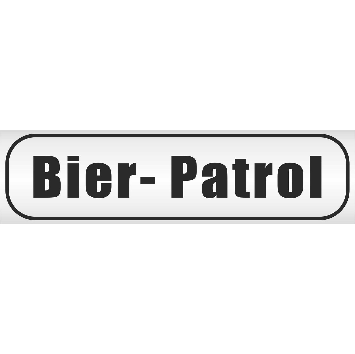 Magnetschild - Bier Patrol - Magnetfolie für Auto - LKW - Truck - Baustelle - Firma