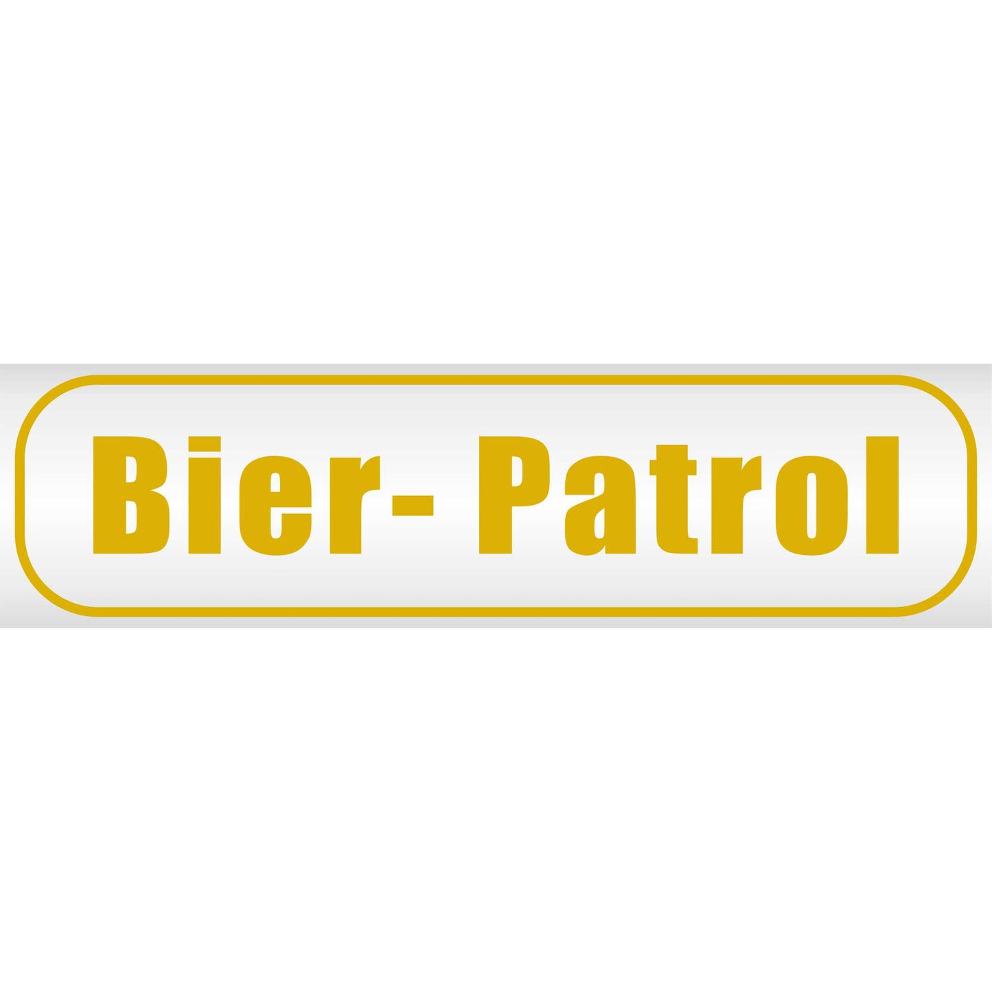 Magnetschild - Bier Patrol - Magnetfolie für Auto - LKW - Truck - Baustelle - Firma