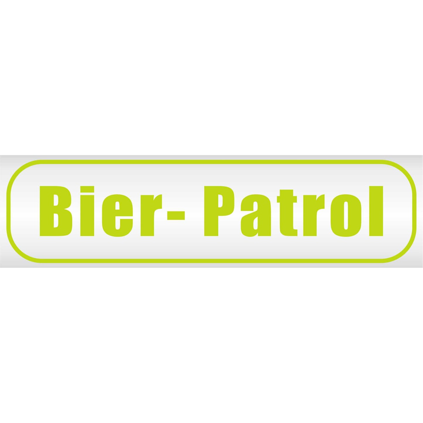 Magnetschild - Bier Patrol - Magnetfolie für Auto - LKW - Truck - Baustelle - Firma