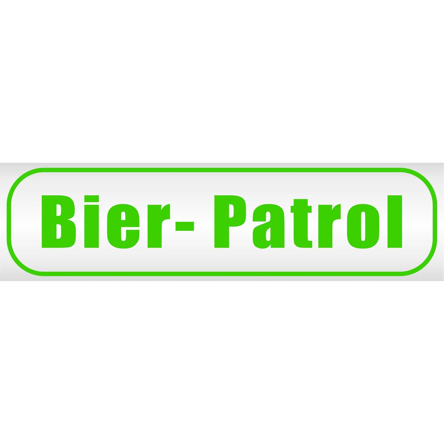 Magnetschild - Bier Patrol - Magnetfolie für Auto - LKW - Truck - Baustelle - Firma