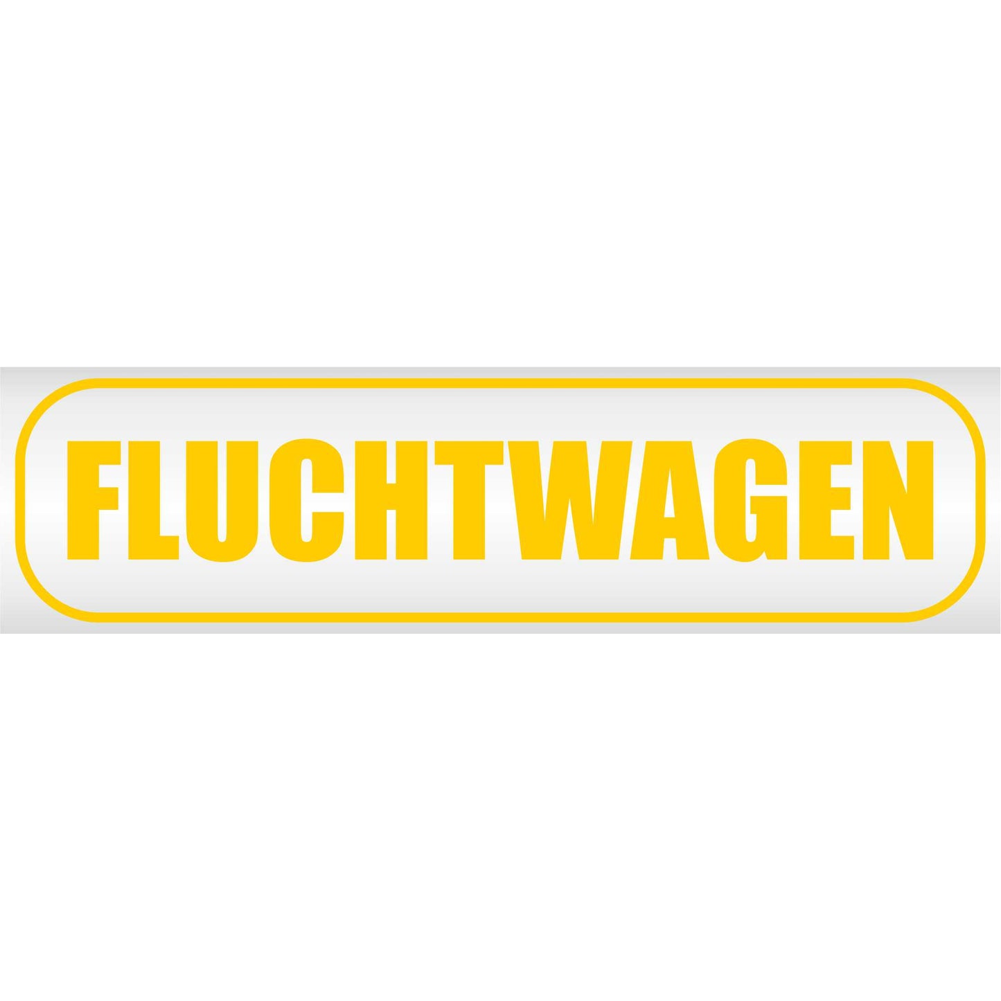 Magnetschild - Fluchtwagen - Magnetfolie für Auto - LKW - Truck - Baustelle - Firma