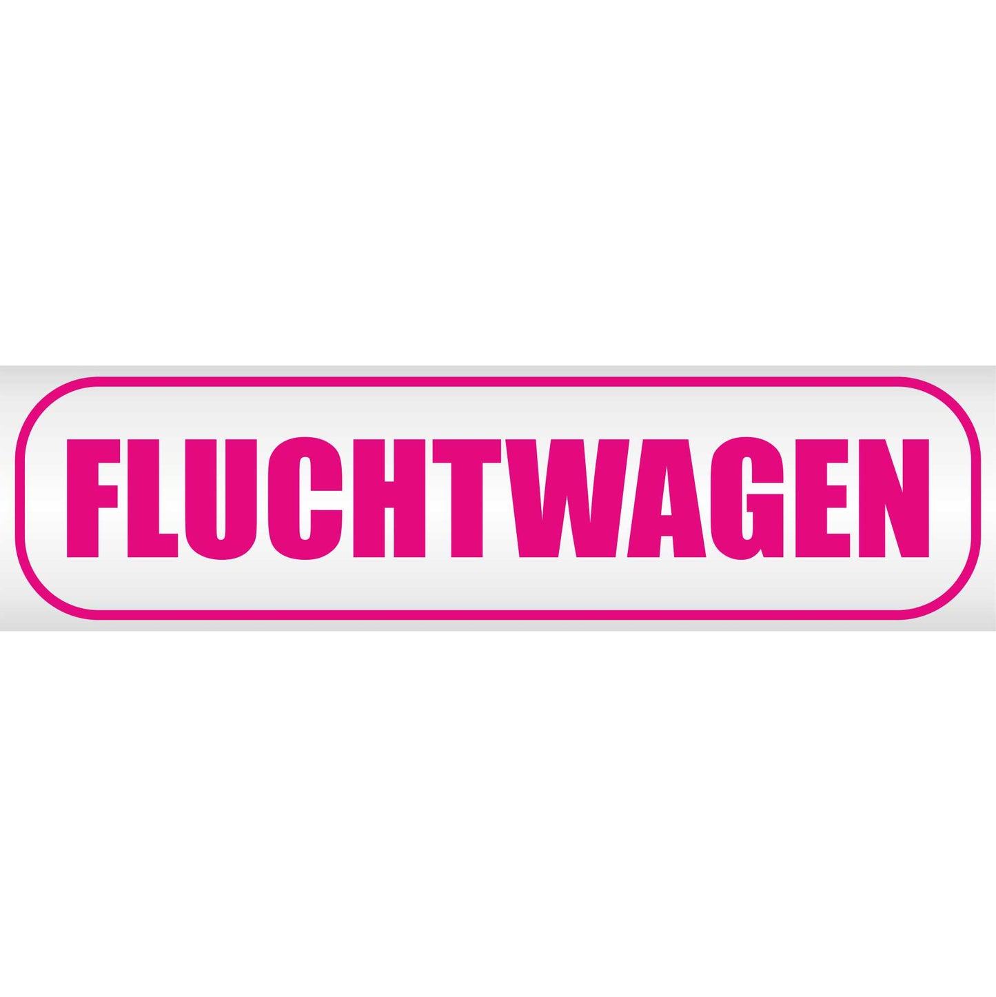 Magnetschild - Fluchtwagen - Magnetfolie für Auto - LKW - Truck - Baustelle - Firma