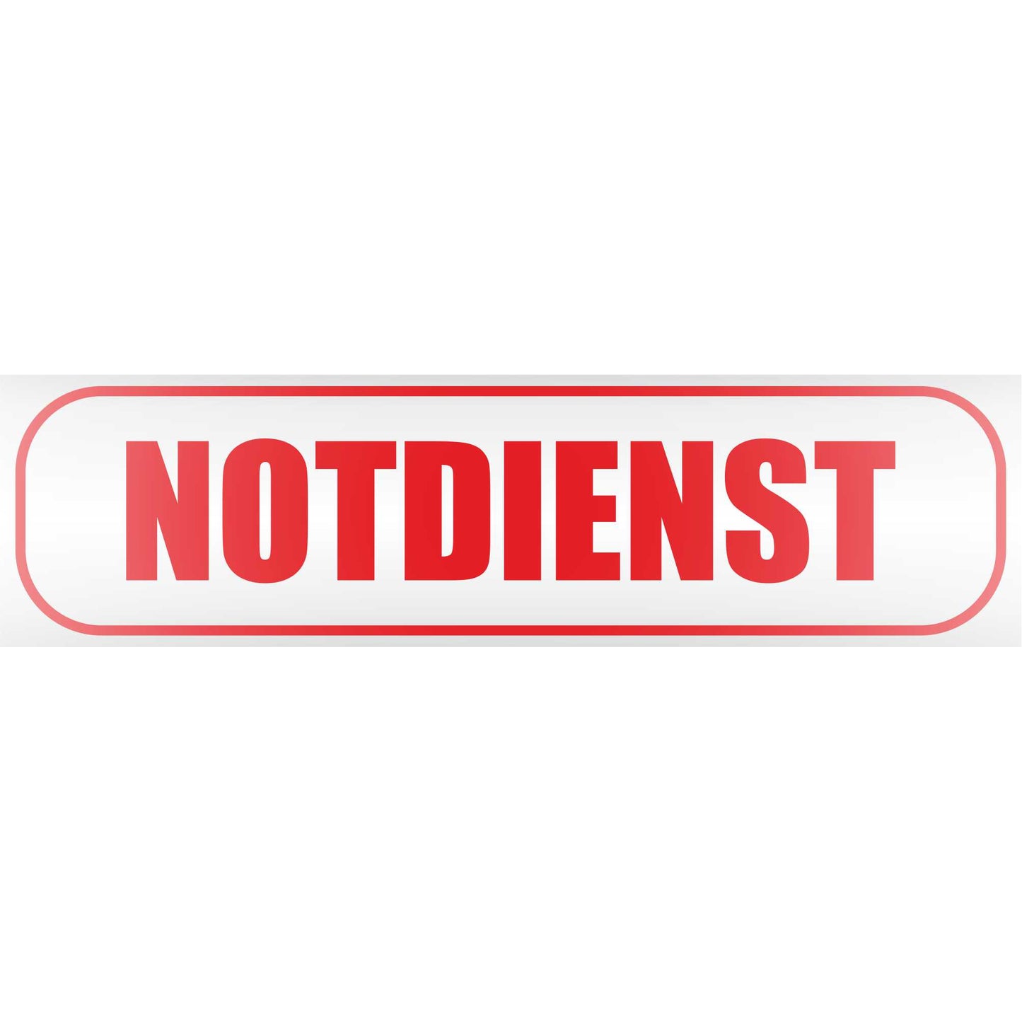 Magnetschild - Notdienst - Magnetfolie für Auto - LKW - Truck - Baustelle - Firma
