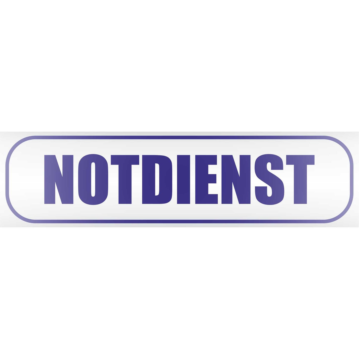 Magnetschild - Notdienst - Magnetfolie für Auto - LKW - Truck - Baustelle - Firma
