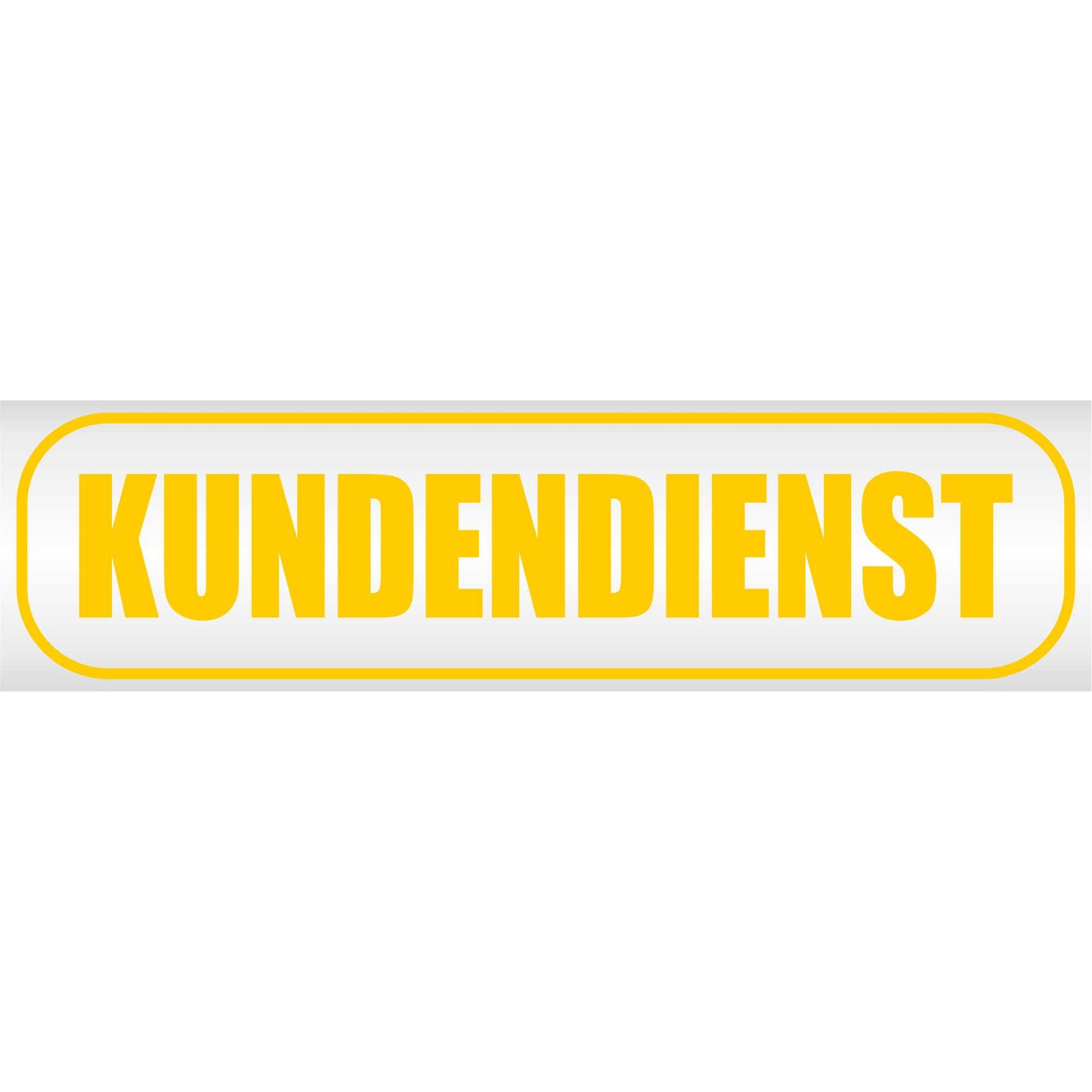 Magnetschild - Kundendienst - Magnetfolie für Auto - LKW - Truck - Baustelle - Firma