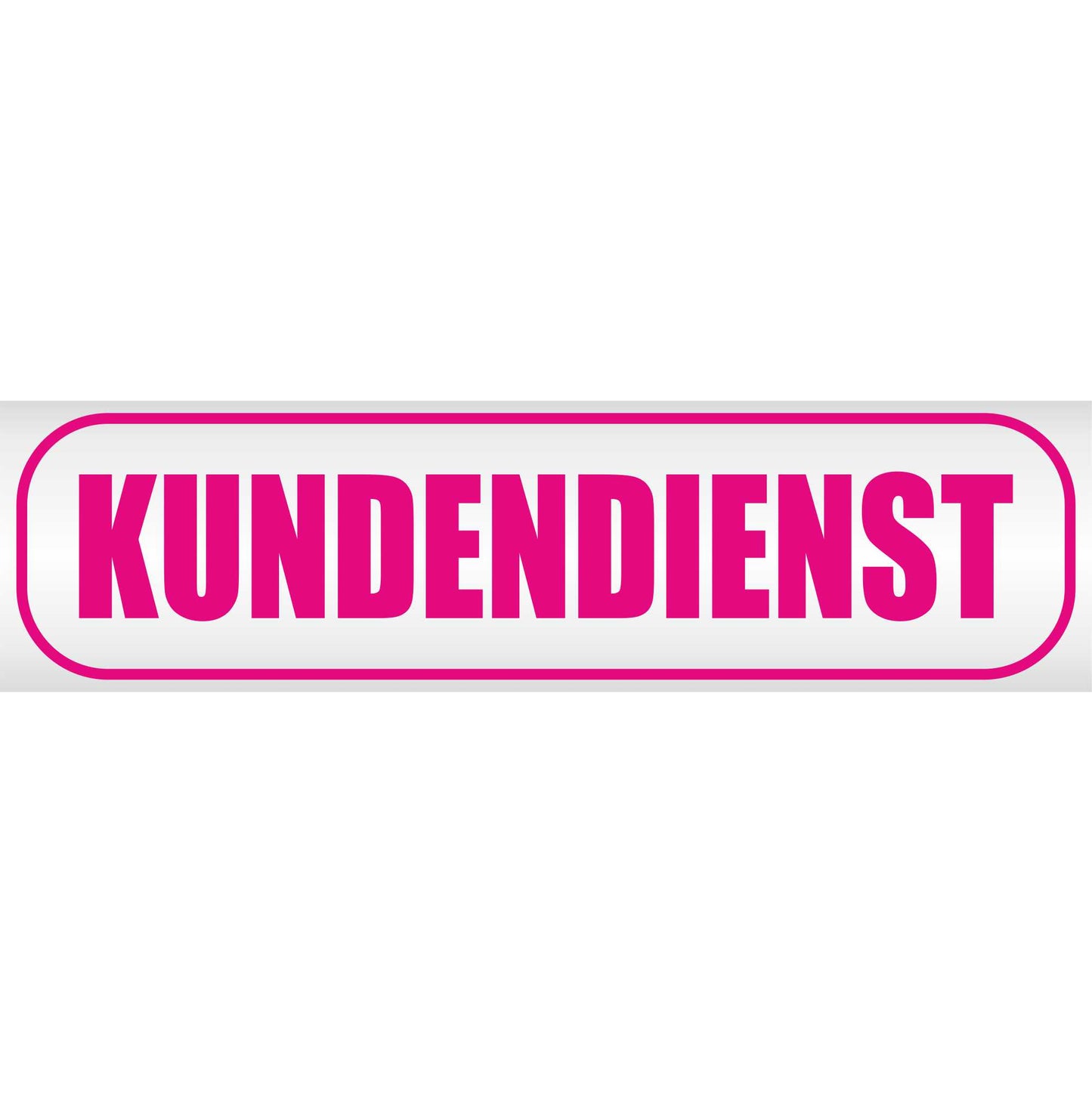 Magnetschild - Kundendienst - Magnetfolie für Auto - LKW - Truck - Baustelle - Firma