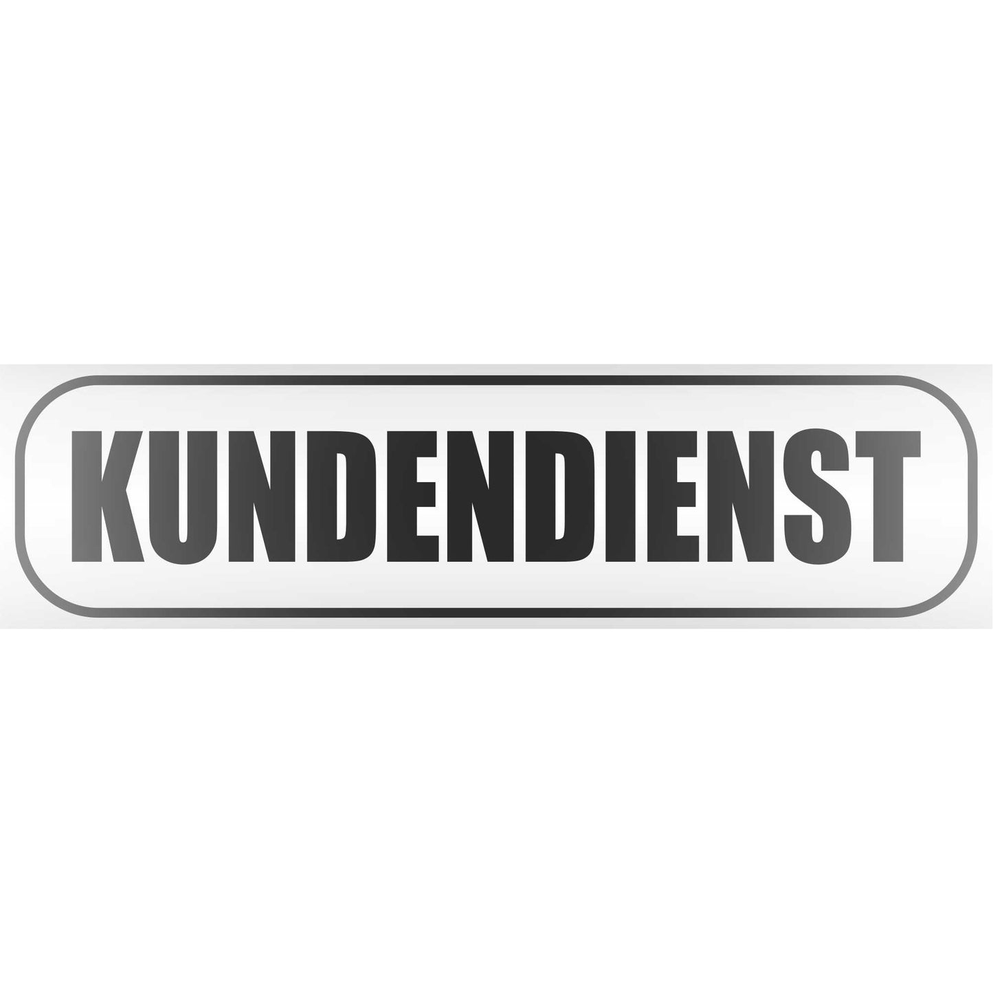 Magnetschild - Kundendienst - Magnetfolie für Auto - LKW - Truck - Baustelle - Firma