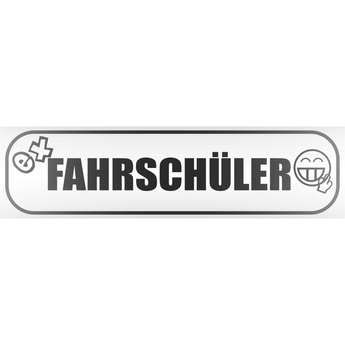 Magnetschild - Ex Fahrschüler - Magnetfolie für Auto - LKW - Truck - Baustelle - Firma