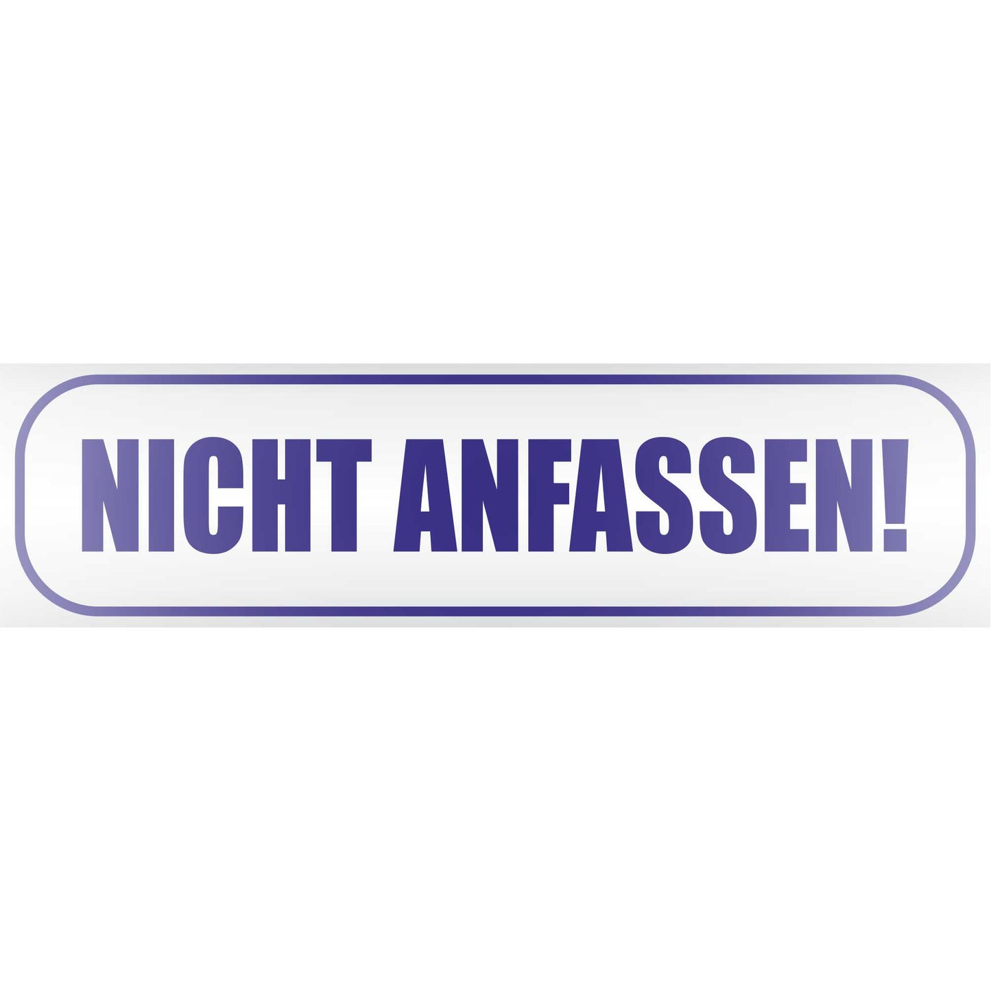 Magnetschild - Nicht Anfassen - Magnetfolie für Auto - LKW - Truck - Baustelle - Firma