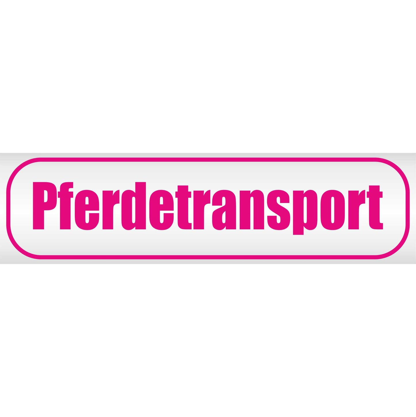 Magnetschild - Pferdetransport - Magnetfolie für Auto - LKW - Truck - Baustelle - Firma