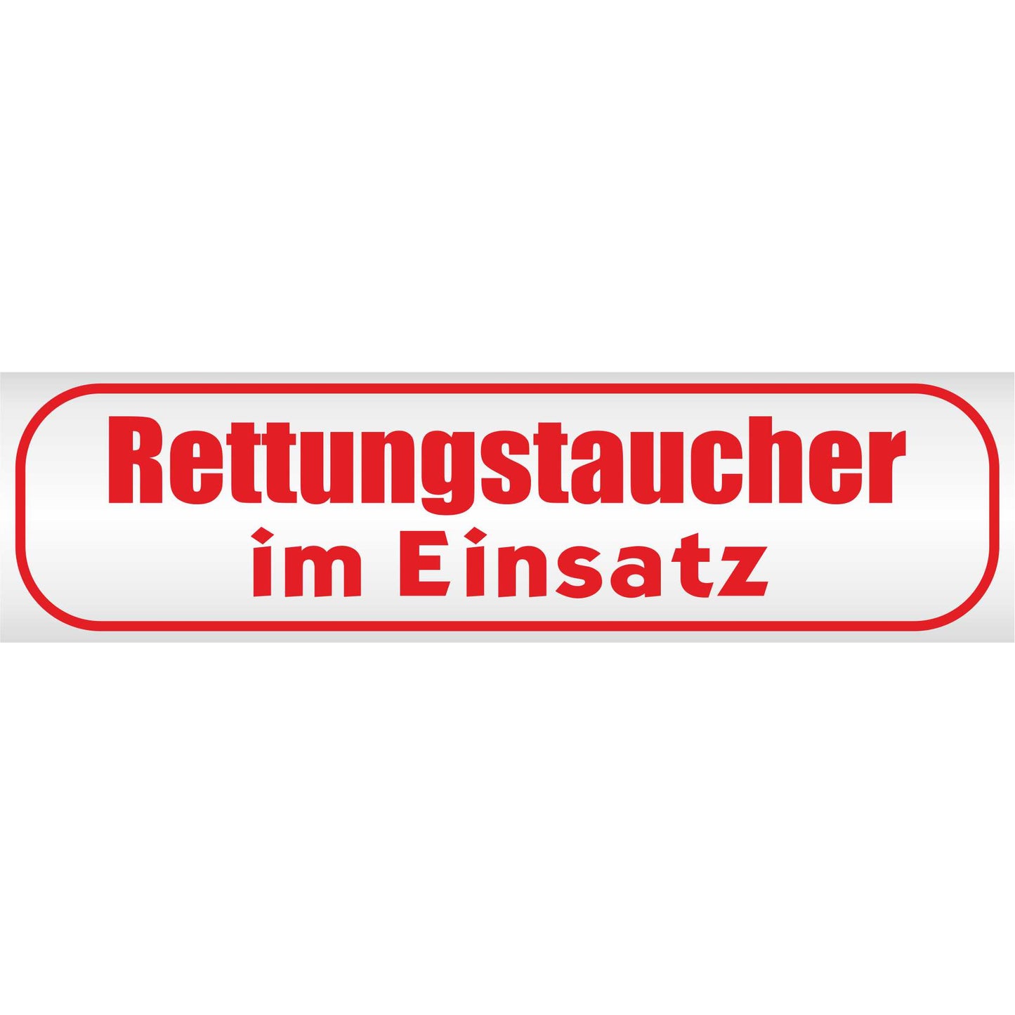 Magnetschild - Rettungstaucher im Einsatz - Magnetfolie für Auto - LKW - Truck - Baustelle - Firma