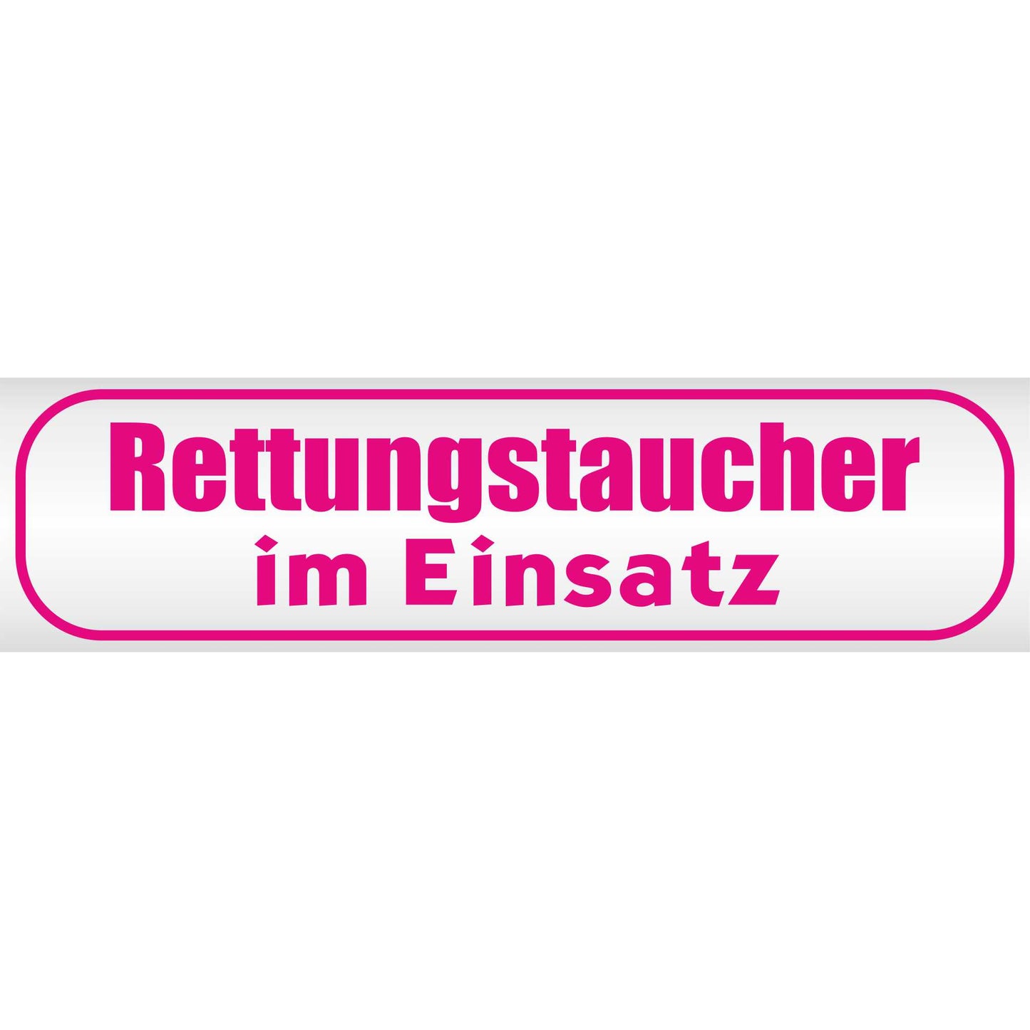 Magnetschild - Rettungstaucher im Einsatz - Magnetfolie für Auto - LKW - Truck - Baustelle - Firma
