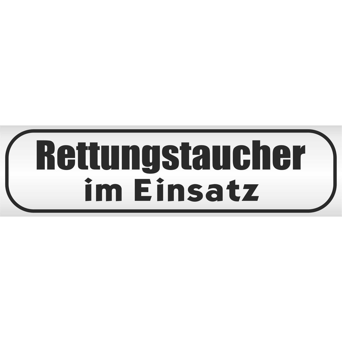 Magnetschild - Rettungstaucher im Einsatz - Magnetfolie für Auto - LKW - Truck - Baustelle - Firma