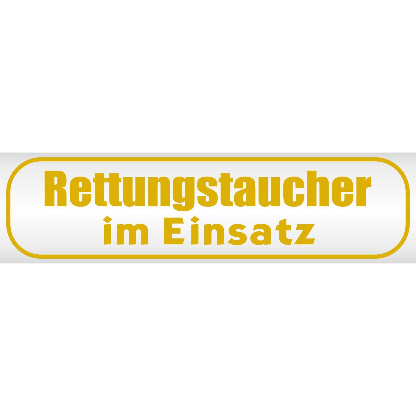Magnetschild - Rettungstaucher im Einsatz - Magnetfolie für Auto - LKW - Truck - Baustelle - Firma