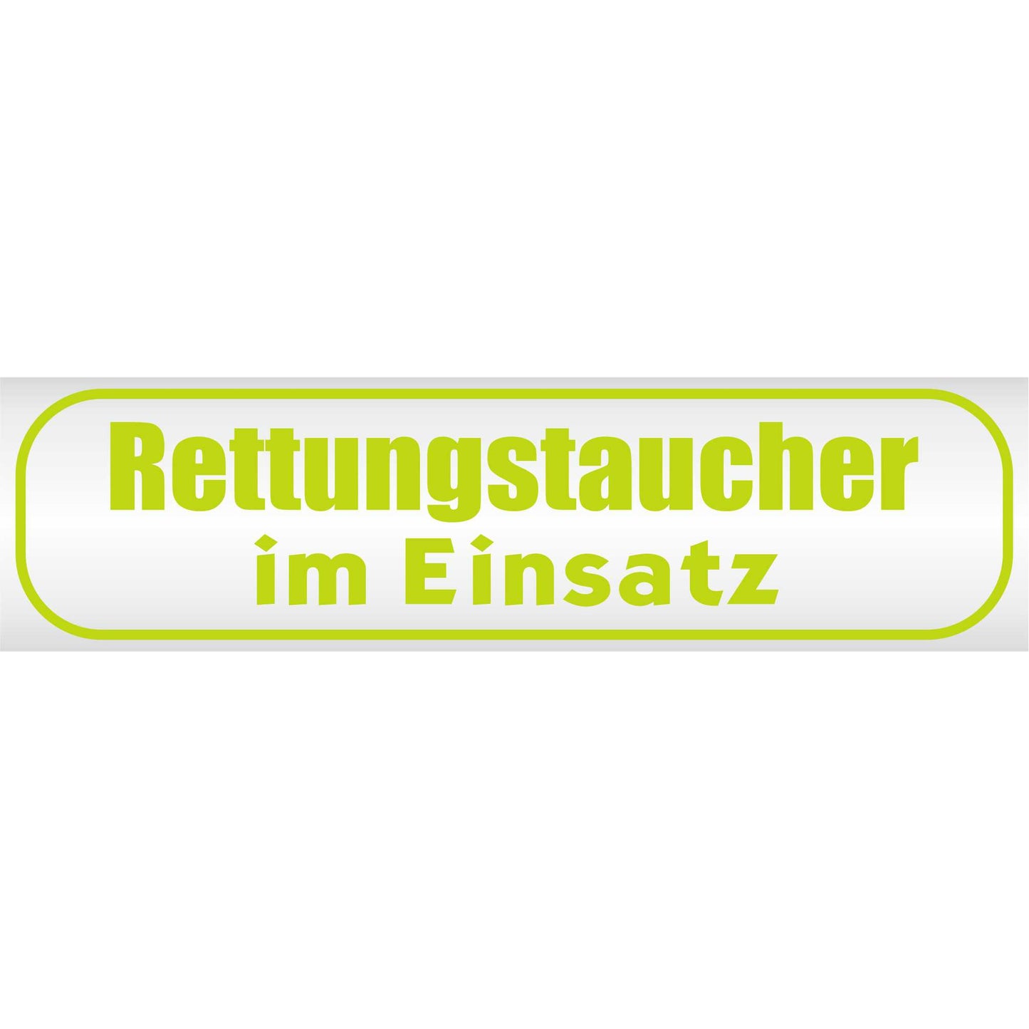 Magnetschild - Rettungstaucher im Einsatz - Magnetfolie für Auto - LKW - Truck - Baustelle - Firma
