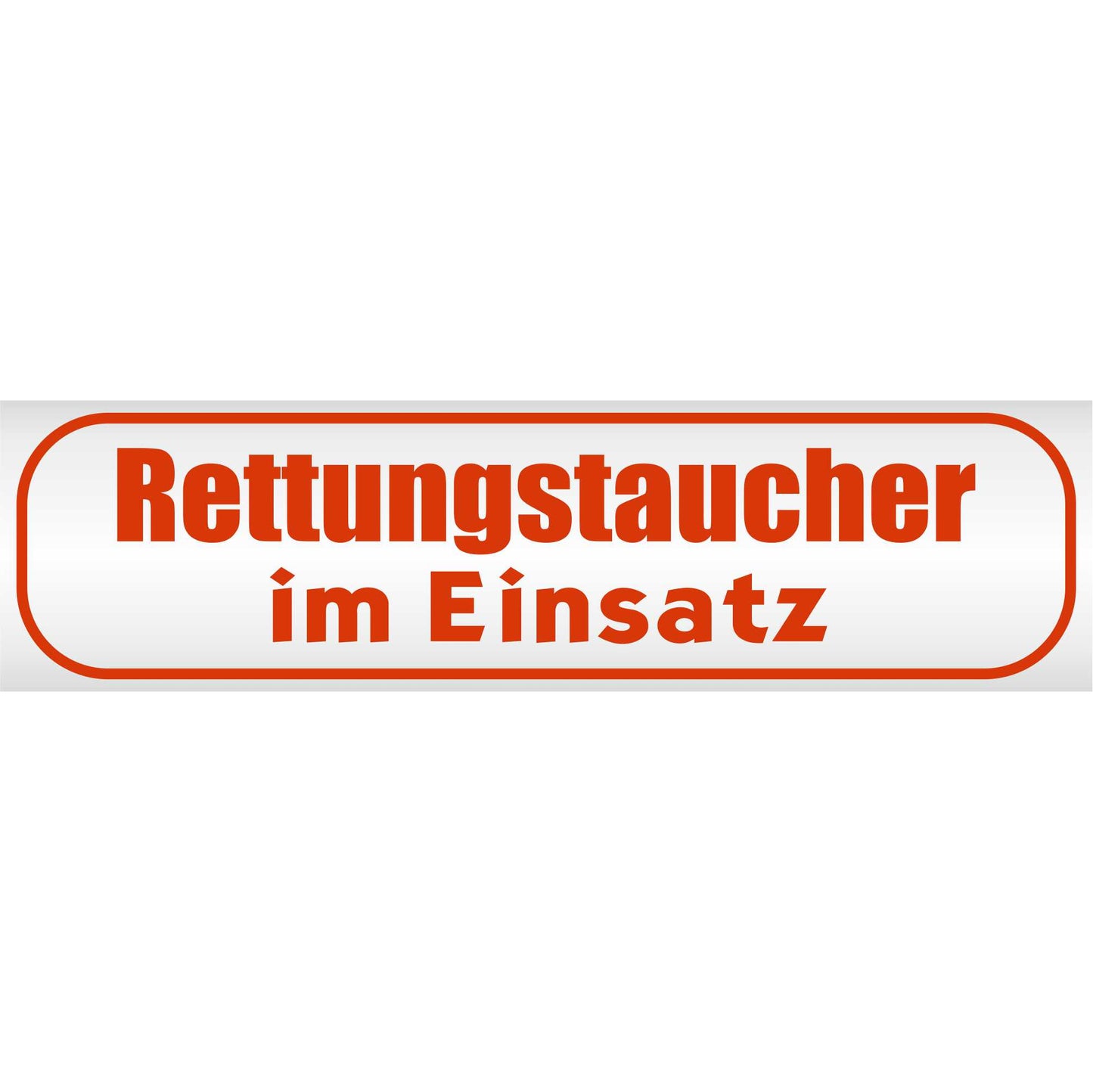 Magnetschild - Rettungstaucher im Einsatz - Magnetfolie für Auto - LKW - Truck - Baustelle - Firma